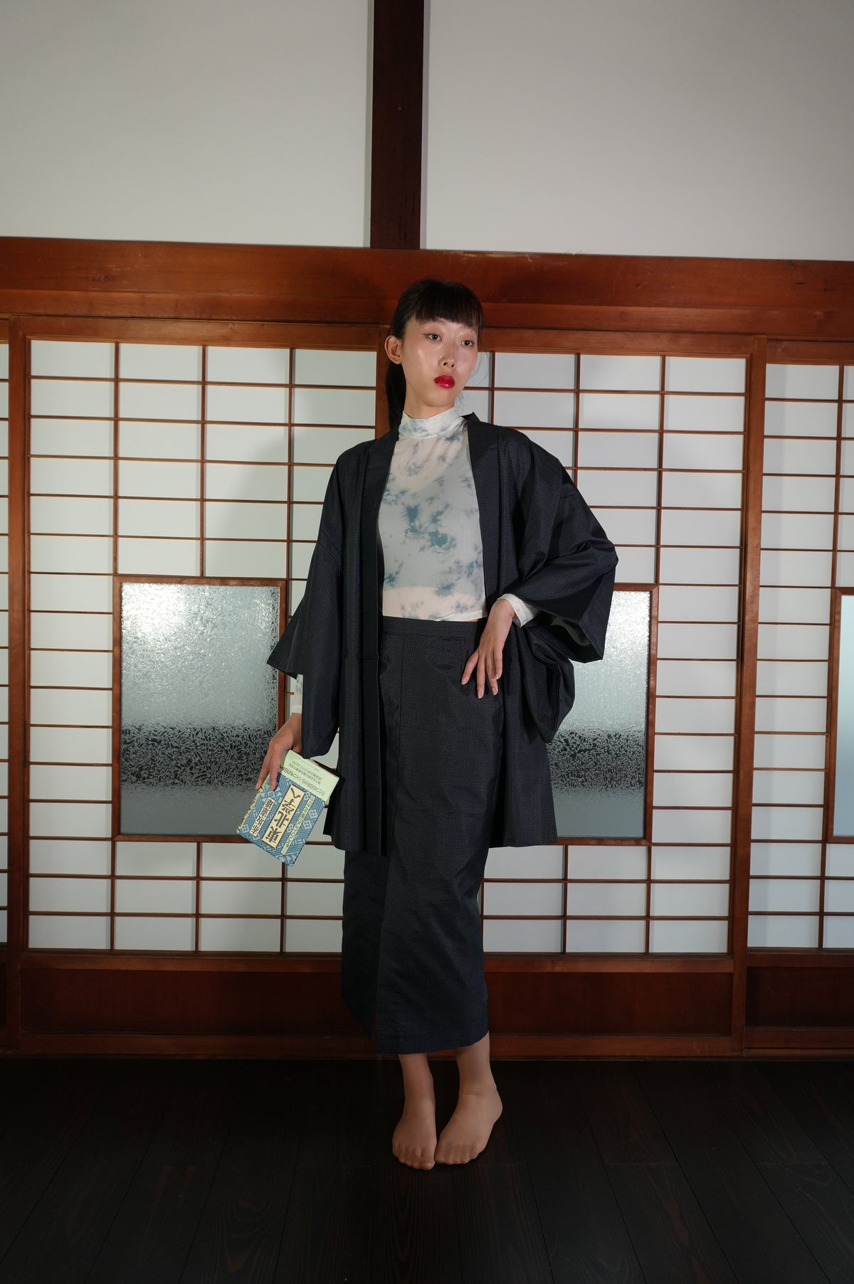 Made to Order — Style "AIC004" — Vintage Tsumugi Haori & Kimono Skirt Set