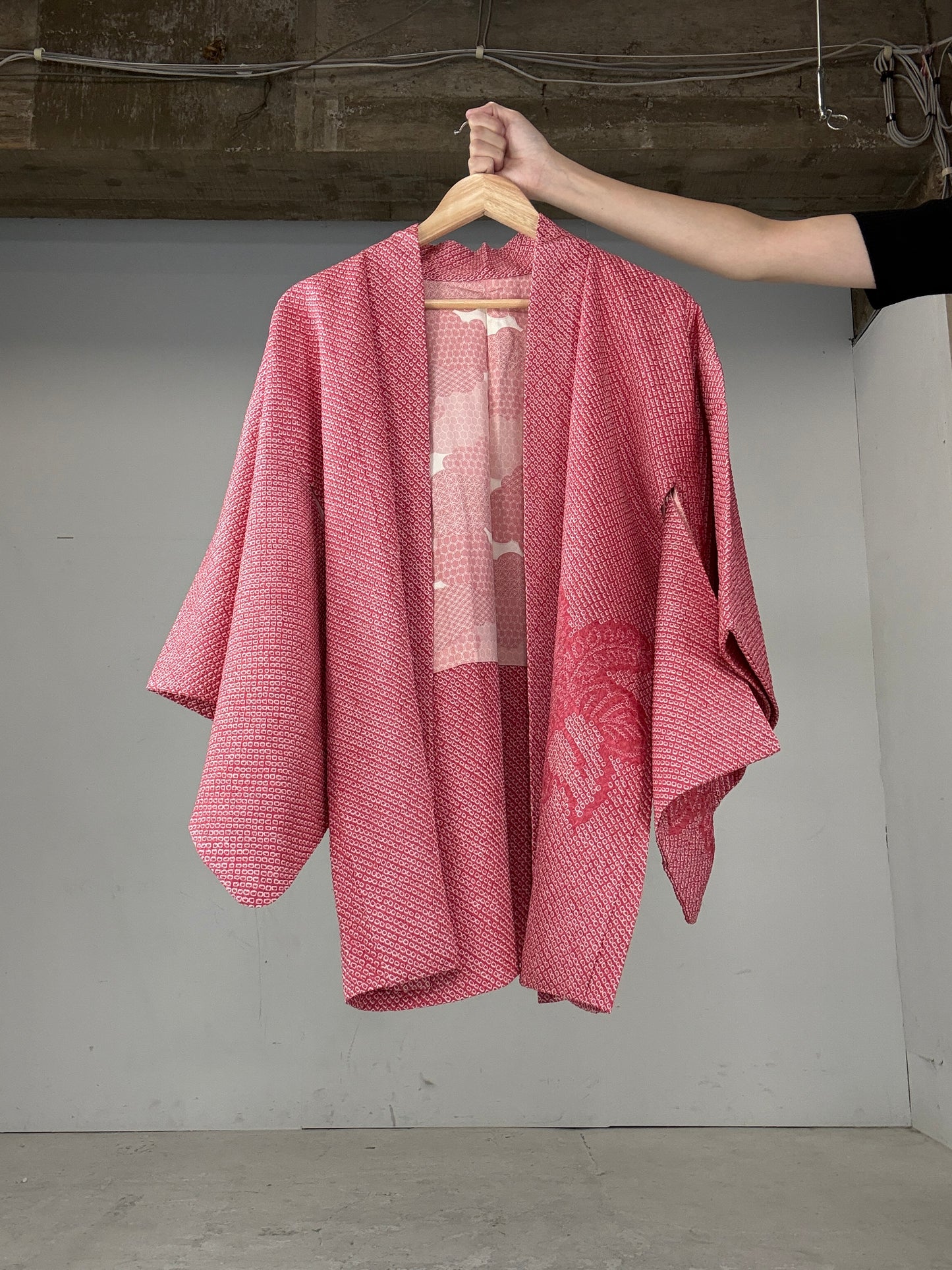 VINTAGE SHIBORI HAORI "kyo-kabura"