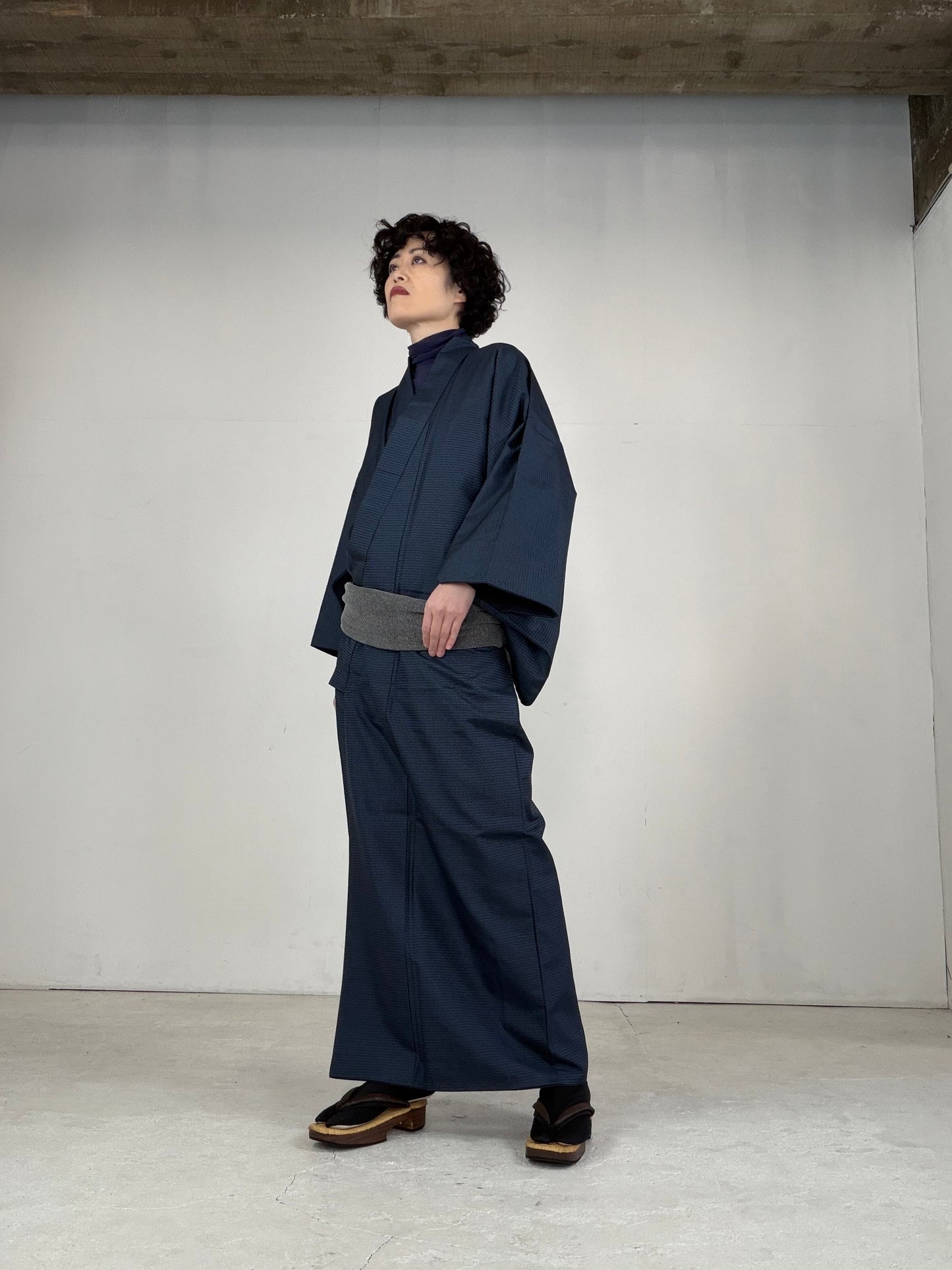 VINTAGE TSUMUGI KIMONO "OSK001"