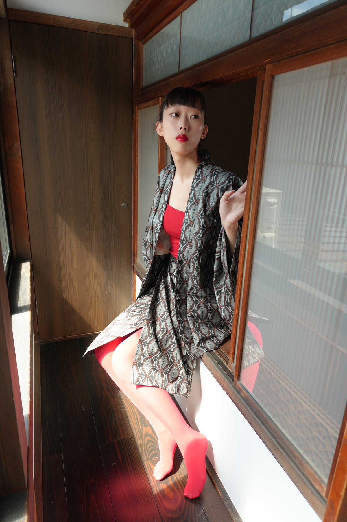 Made to Order — Style "AIC002" — Vintage Tsumugi Haori & Kimono Skirt Set