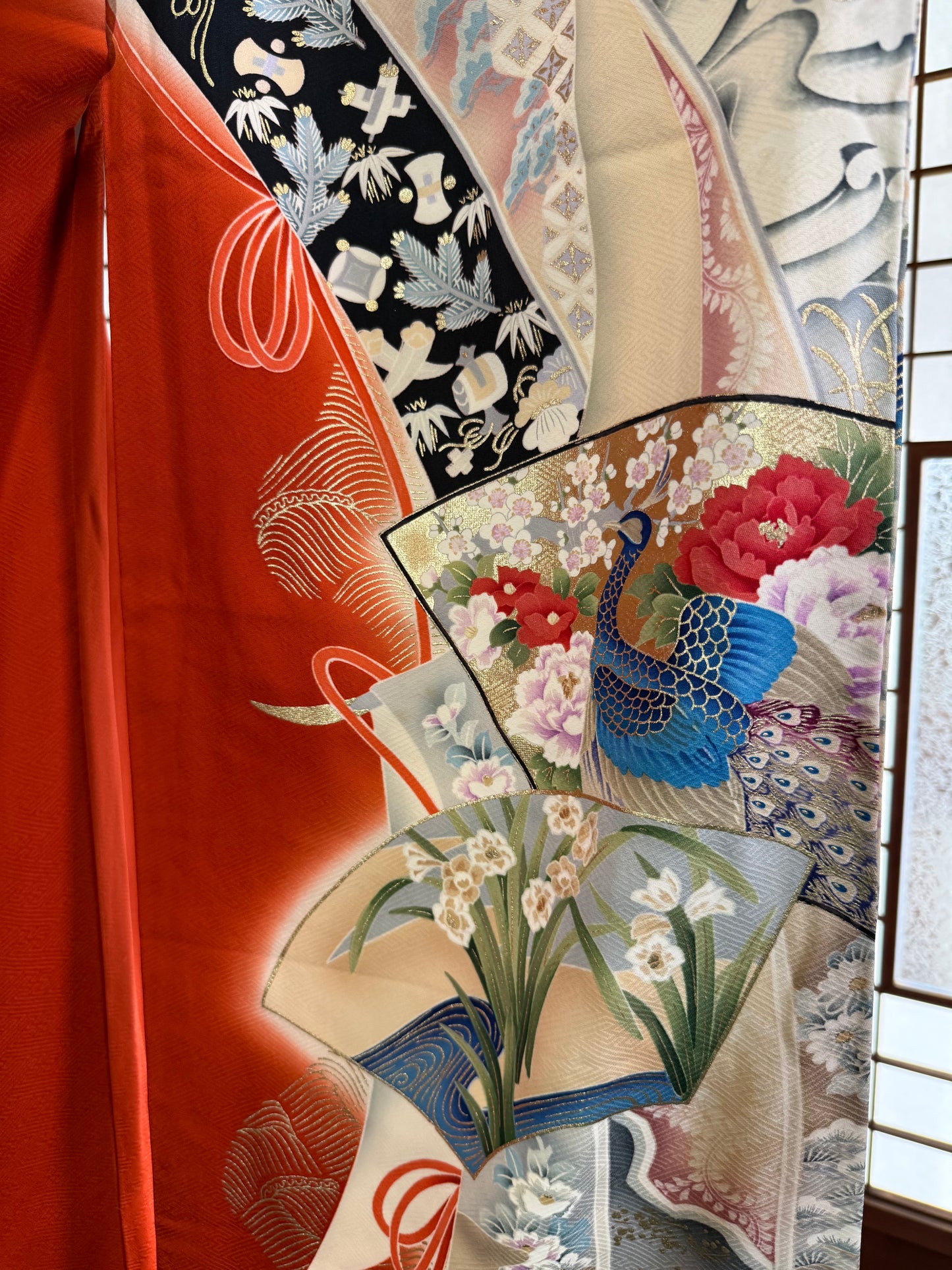 Redefining the Vintage Furisode Collection "shu, ougi" :damage