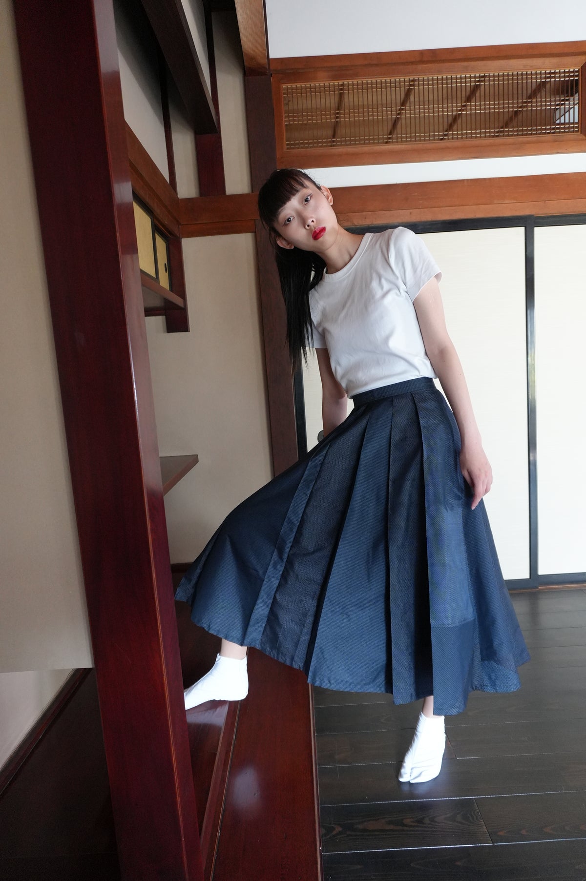 Made to Order — Style "Hakama Skirt" — Upcycled from Vintage Tsumugi Kimono