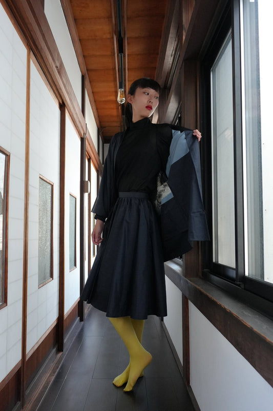 Made to Order — Style "AIC001" — Vintage Tsumugi Haori & Kimono Skirt Set