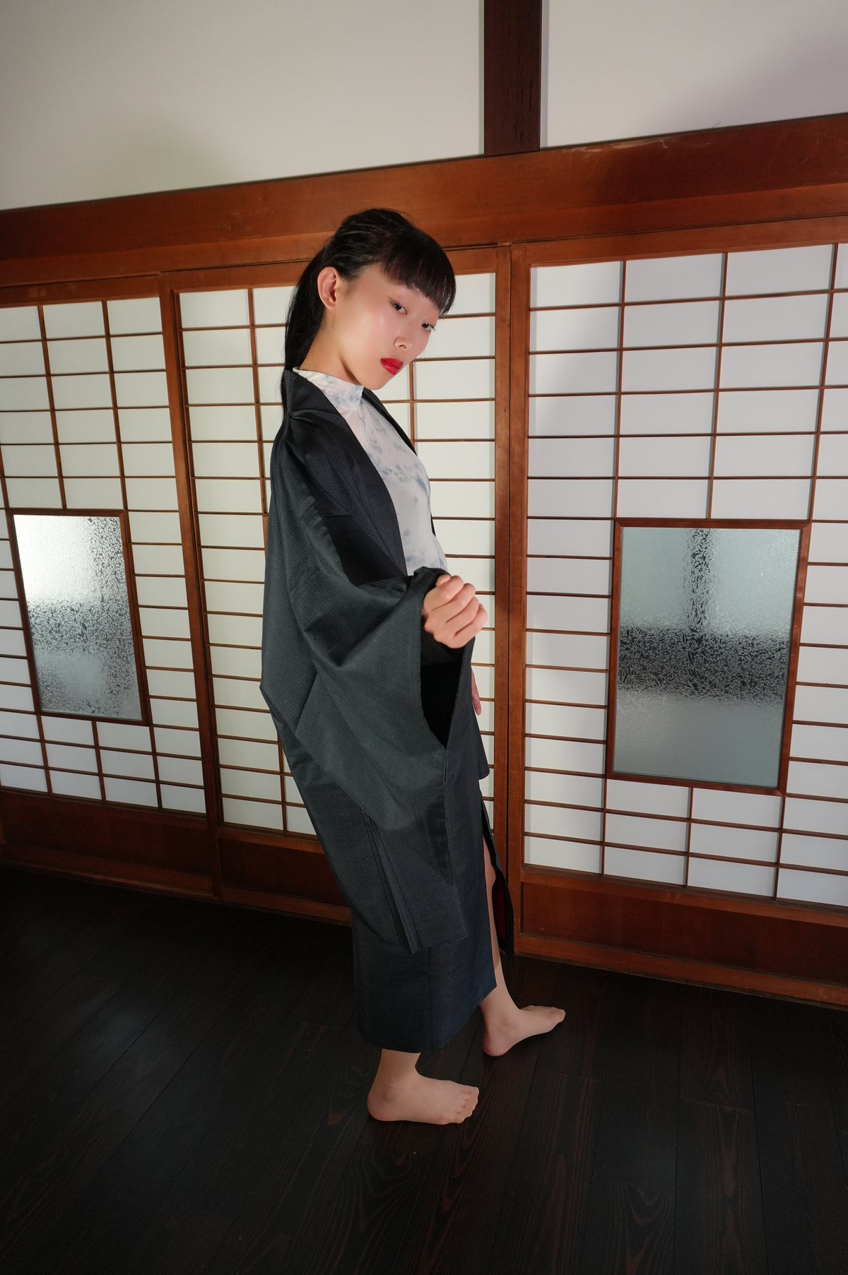 Made to Order — Style "AIC004" — Vintage Tsumugi Haori & Kimono Skirt Set