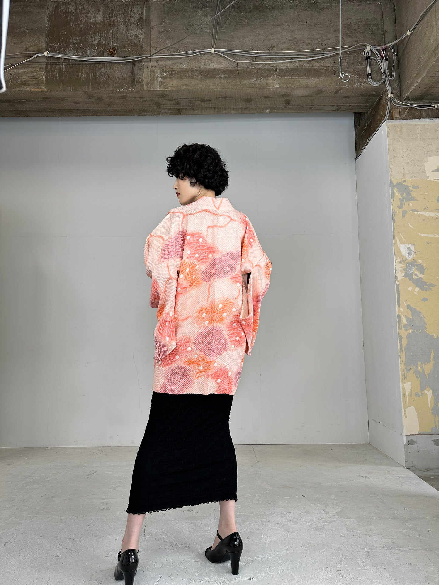 VINTAGE SHIBORI HAORI momoiro