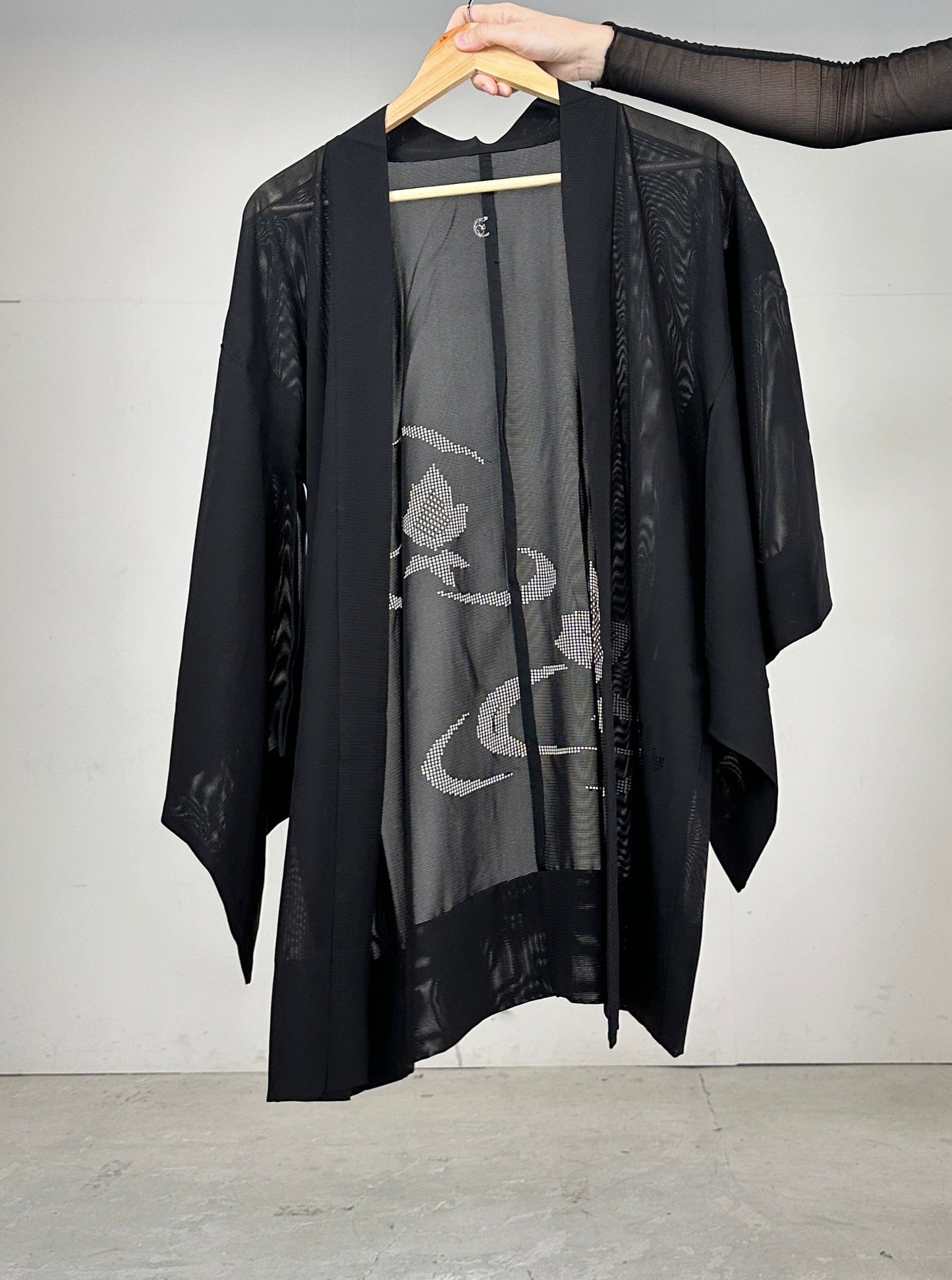 BLACK HAORI SHEER “ro_sukashi"