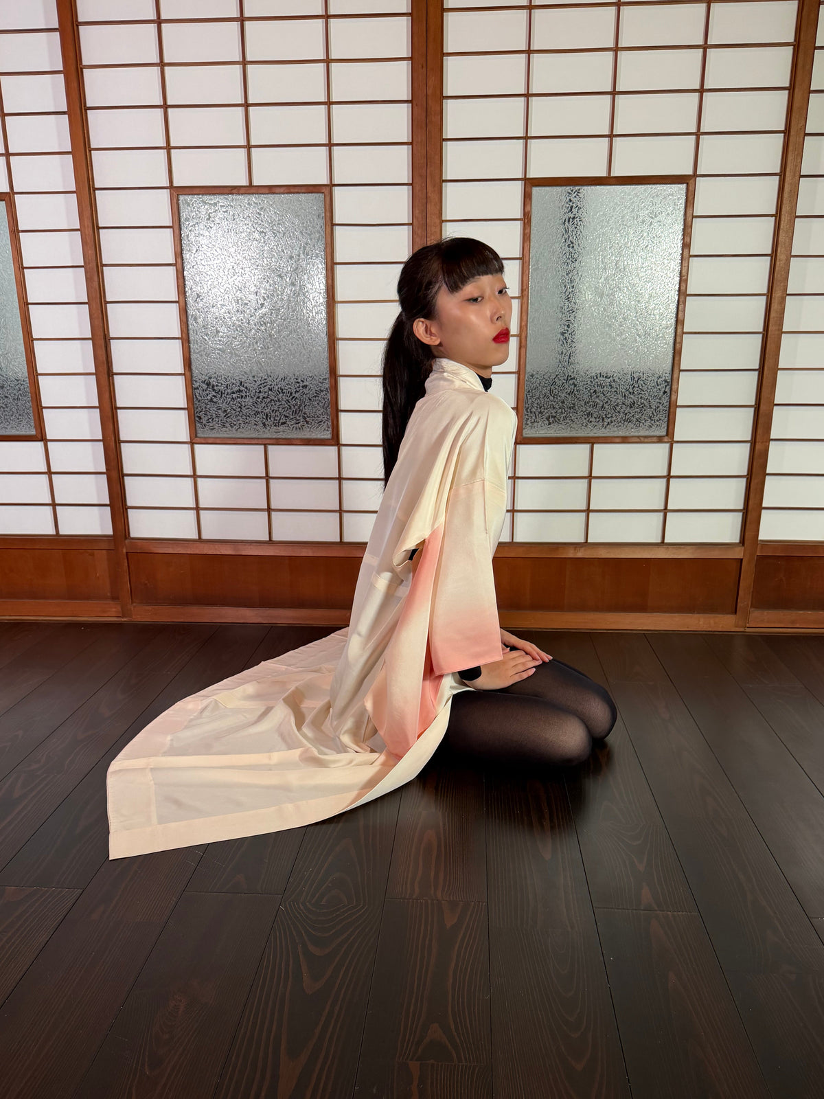 VINTAGE NAGAJYUBAN "hanabira, JUG001" *damage