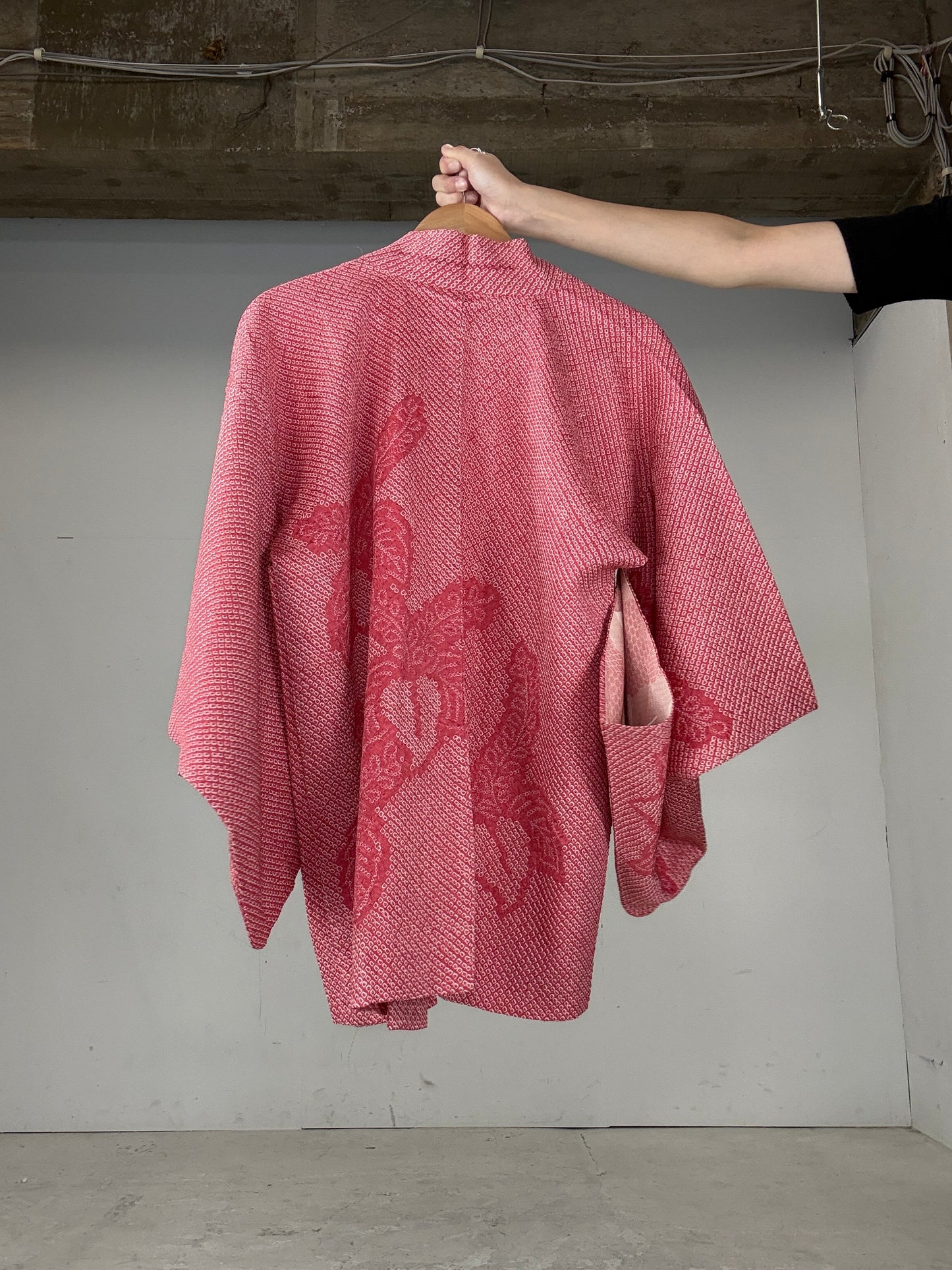 VINTAGE SHIBORI HAORI "kyo-kabura"