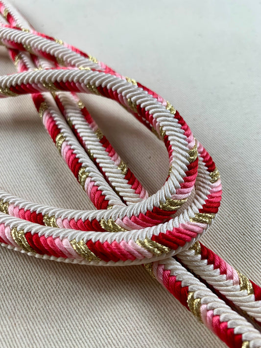 KIMONO OBI Belt Tie Vintage Silk Kimono Cord OBIJIME”white,red,pink,mix"