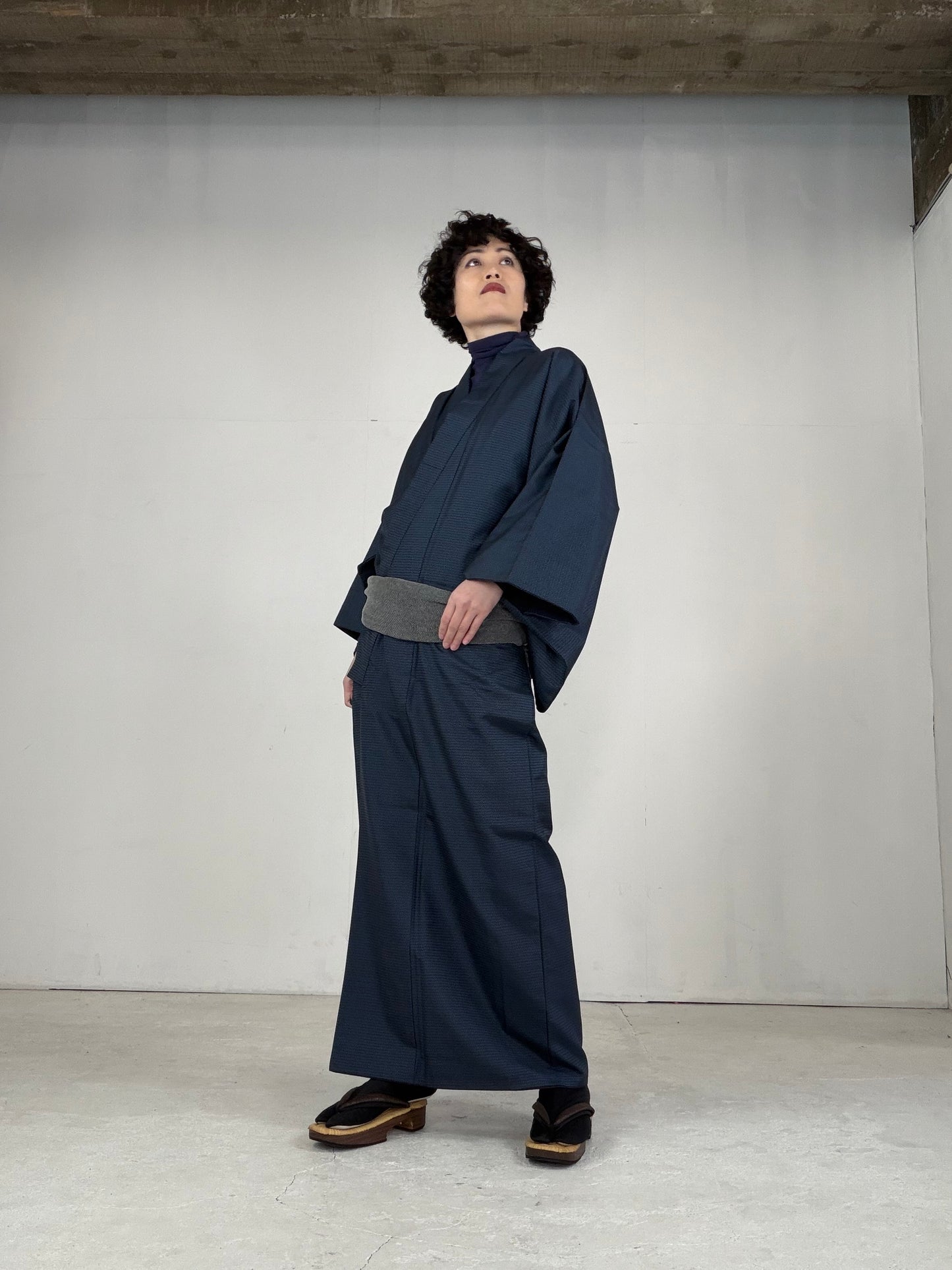 VINTAGE TSUMUGI KIMONO "OSK001"