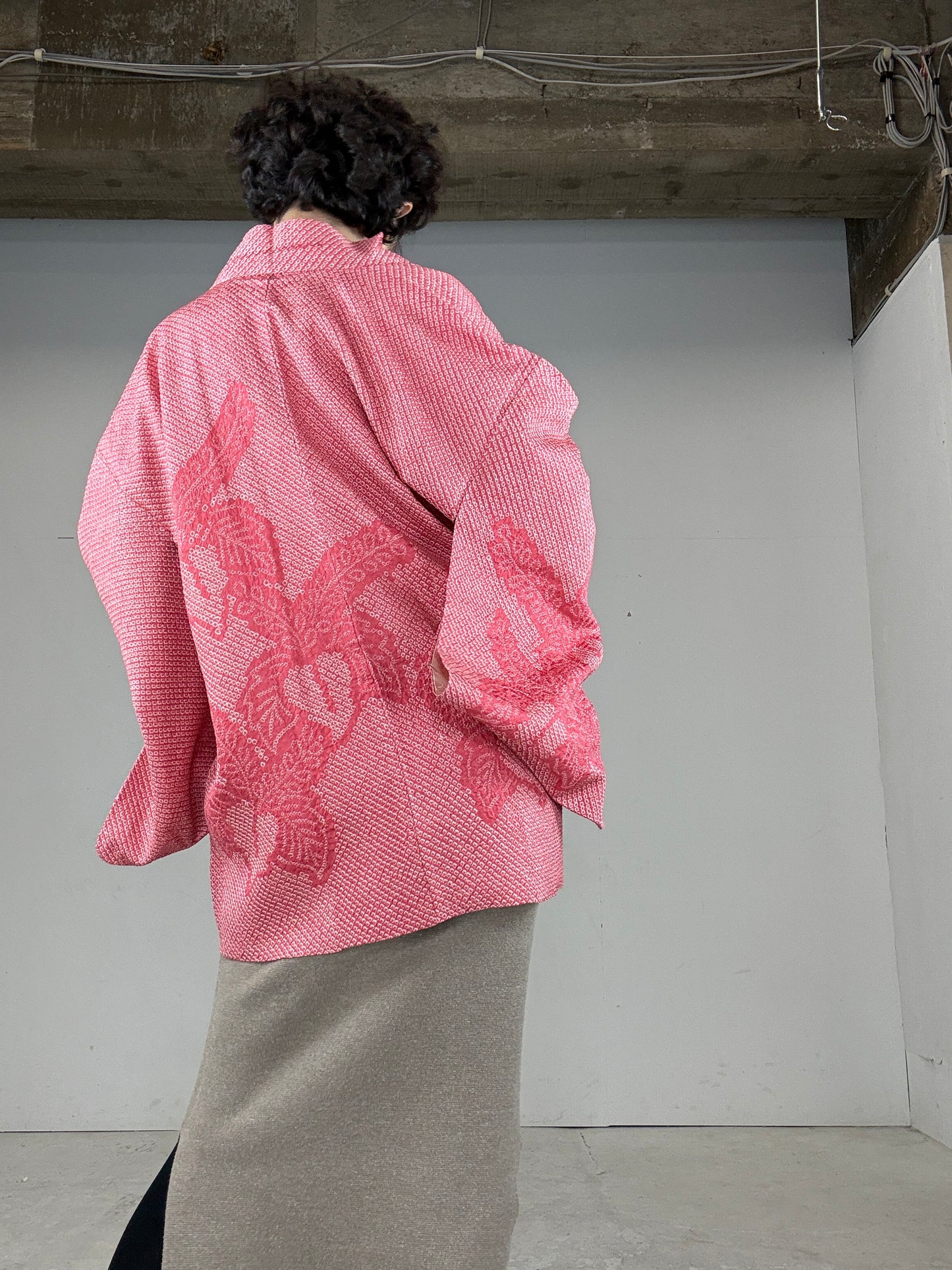 VINTAGE SHIBORI HAORI "kyo-kabura"