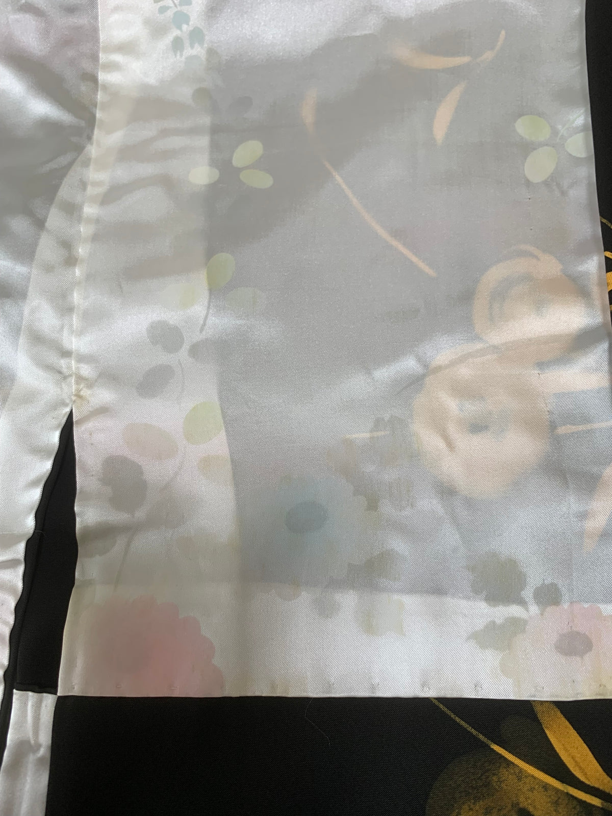 VINTAGE BLACK HAORI  "BLK203" *damage