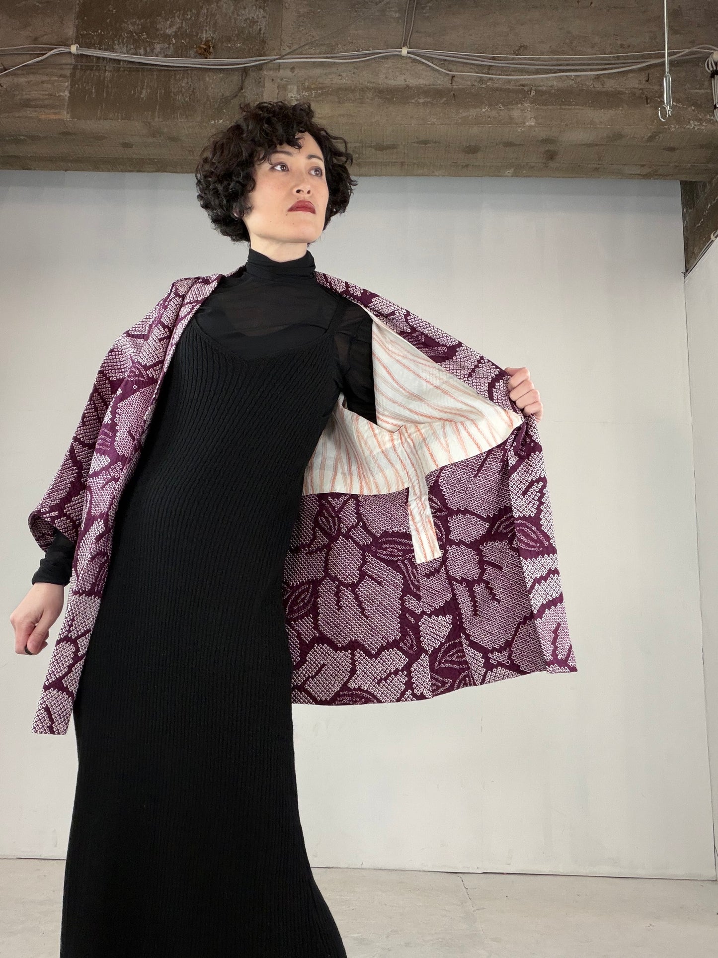 VINTAGE SHIBORI HAORI "SIB127"