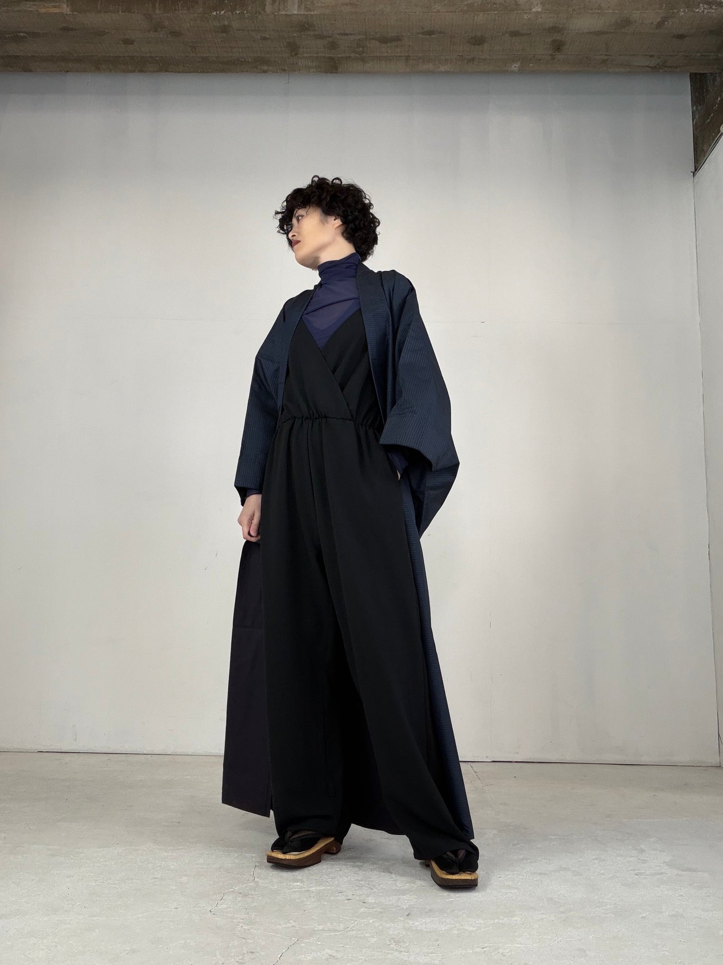 VINTAGE TSUMUGI KIMONO "OSK004"