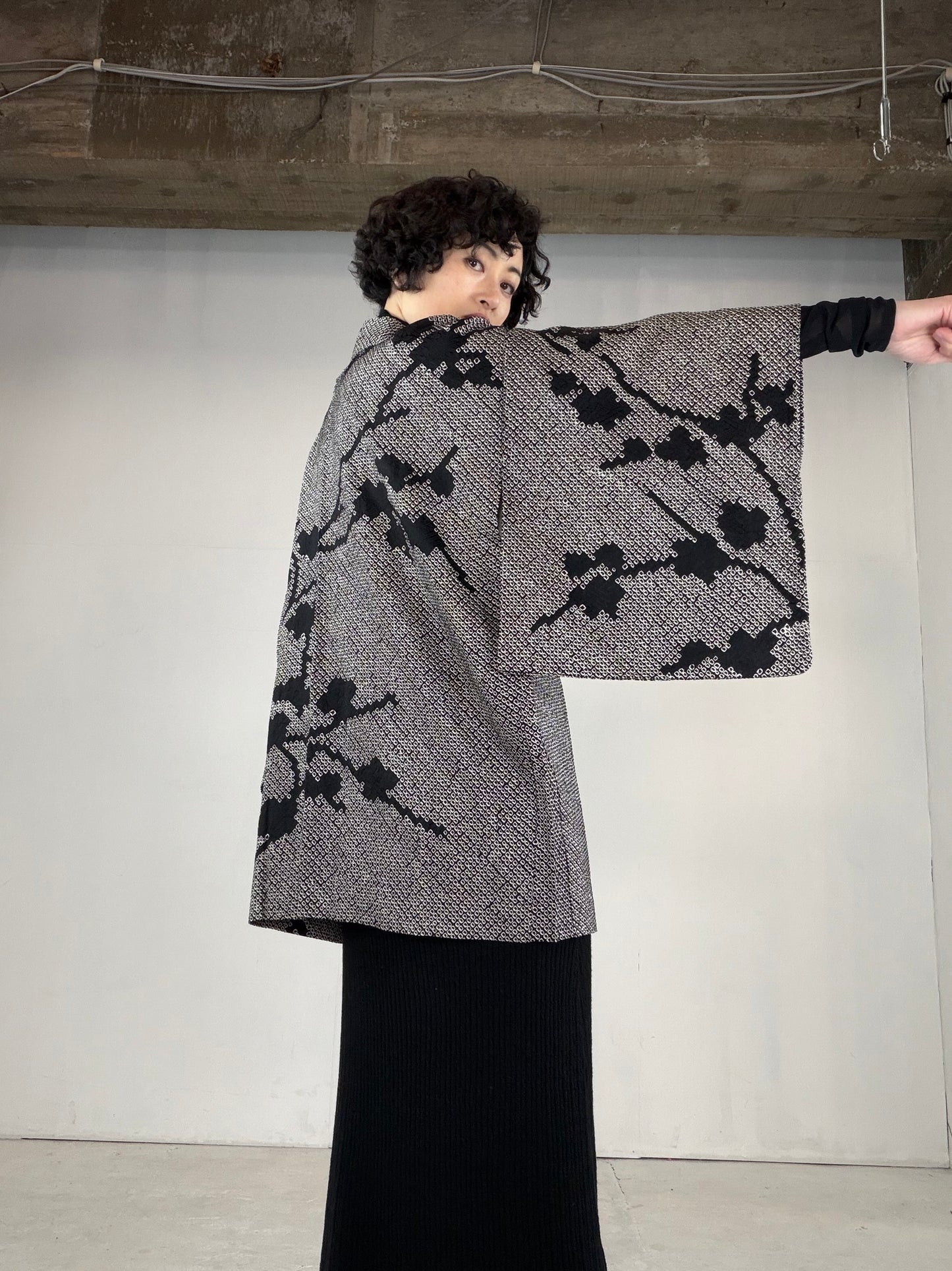 VINTAGE SHIBORI HAORI  "SIB129"