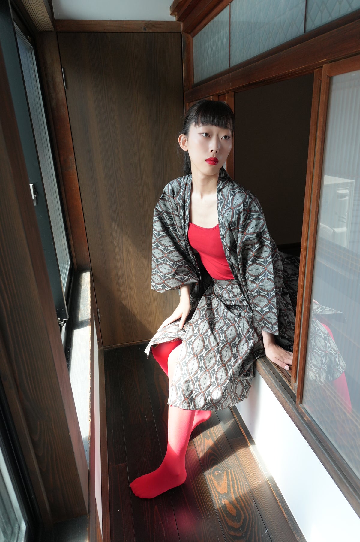 Made to Order — Style "AIC002" — Vintage Tsumugi Haori & Kimono Skirt Set