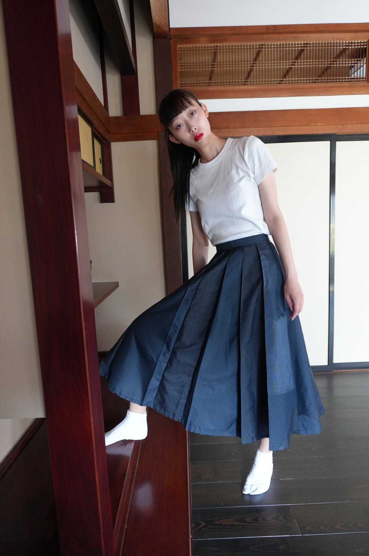 Made to Order — Style "Hakama Skirt" — Upcycled from Vintage Tsumugi Kimono