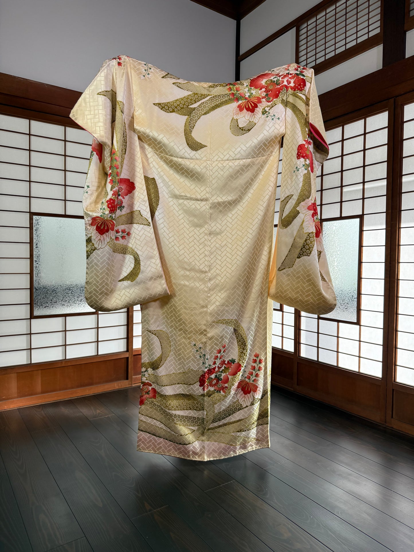 Redefining the Vintage Furisode Collection "kiiro, green"