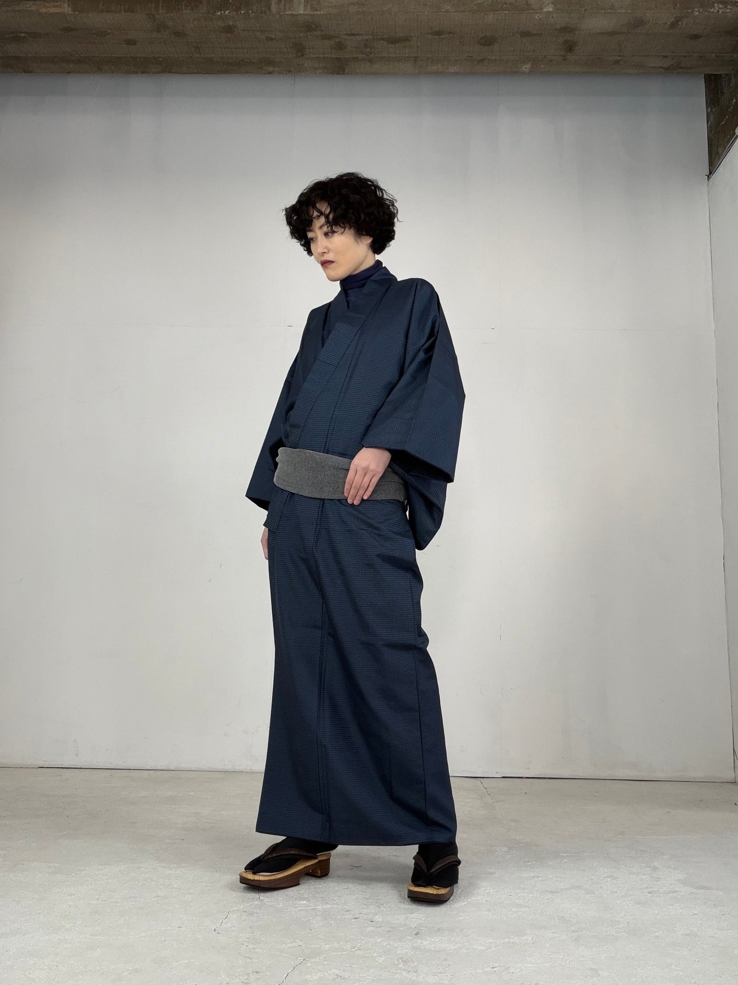 VINTAGE TSUMUGI KIMONO "OSK001"