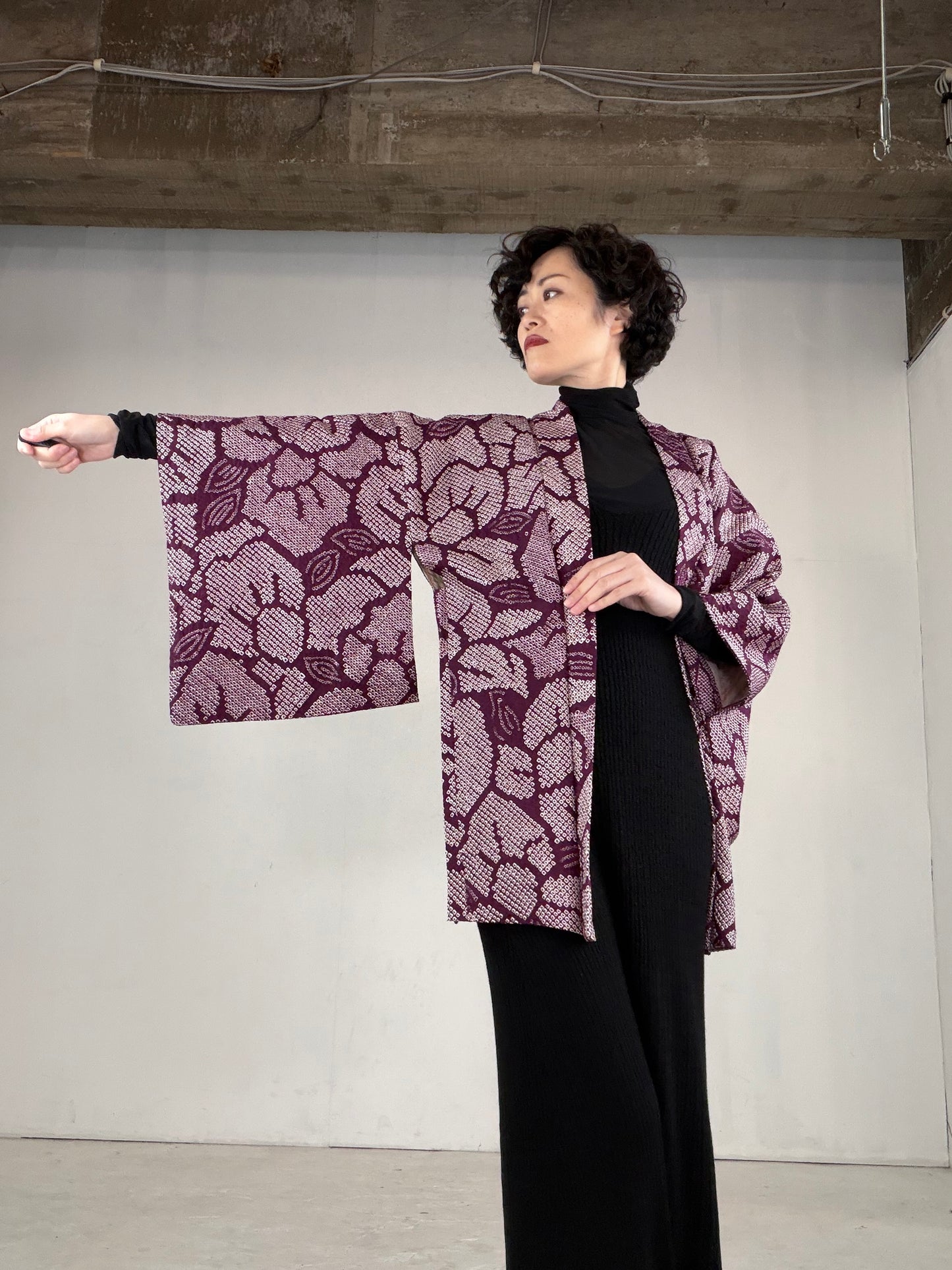 VINTAGE SHIBORI HAORI "SIB127"