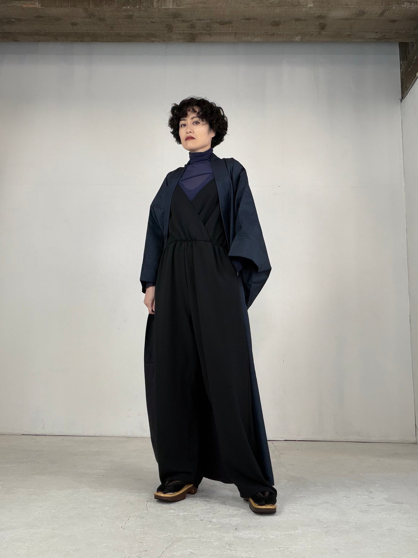 VINTAGE TSUMUGI KIMONO "OSK004"