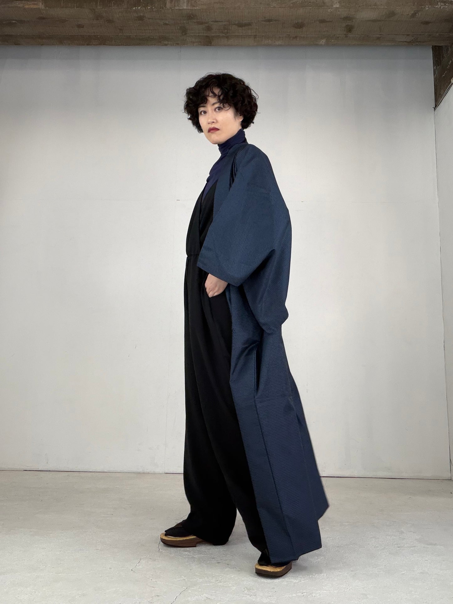 VINTAGE TSUMUGI KIMONO "OSK001"