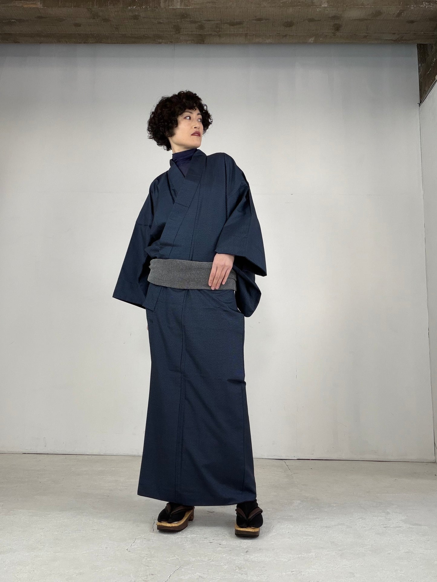 VINTAGE TSUMUGI KIMONO "OSK001"