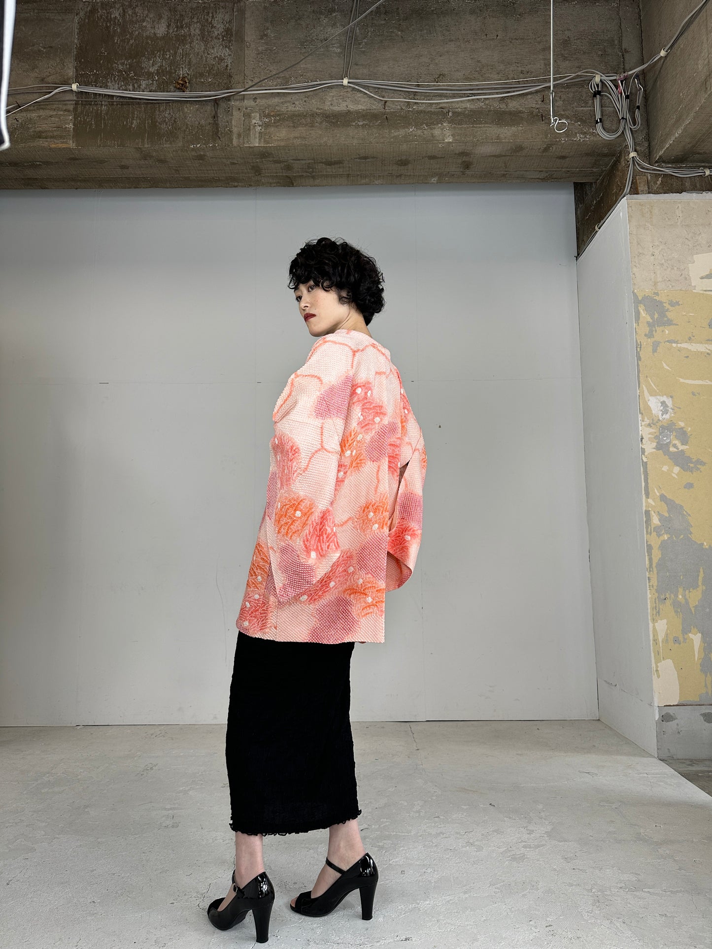 VINTAGE SHIBORI HAORI momoiro