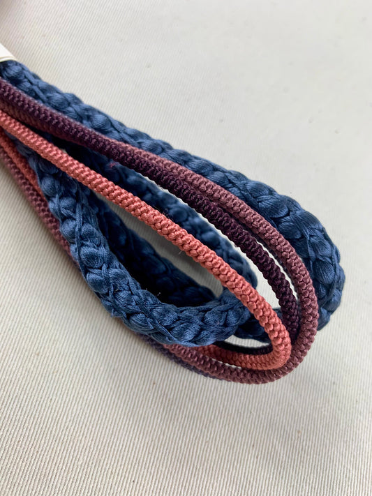 KIMONO OBI Belt Tie Vintage Silk Kimono Cord OBIJIME MIX”Blue,pink”