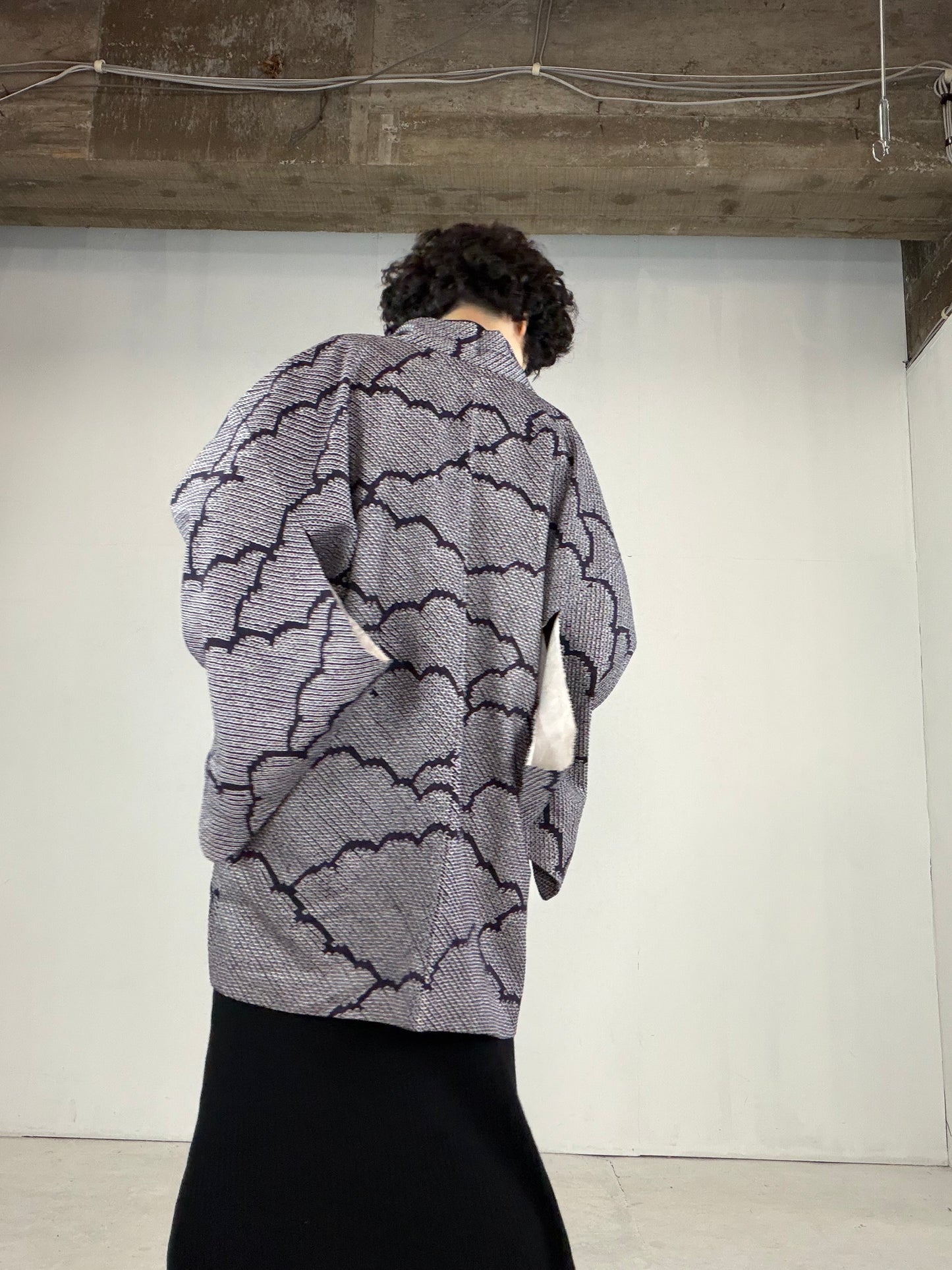 VINTAGE SHIBORI HAORI "SIB128"
