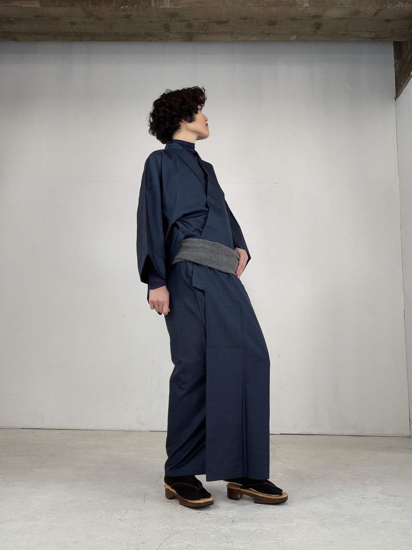 VINTAGE TSUMUGI KIMONO "OSK001"