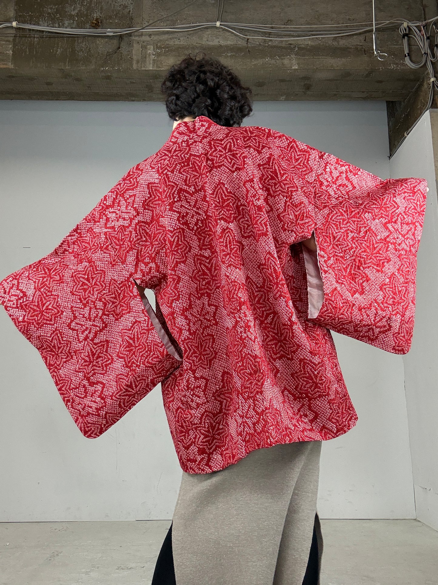 VINTAGE SHIBORI HAORI "kaede"