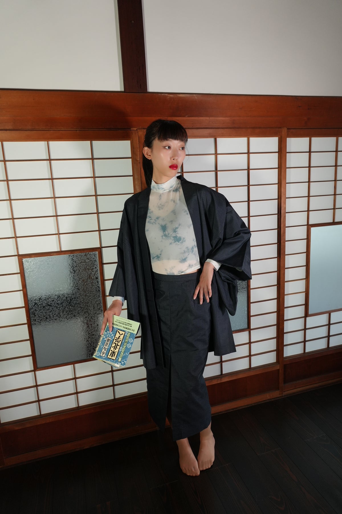Made to Order — Style "AIC004" — Vintage Tsumugi Haori & Kimono Skirt Set