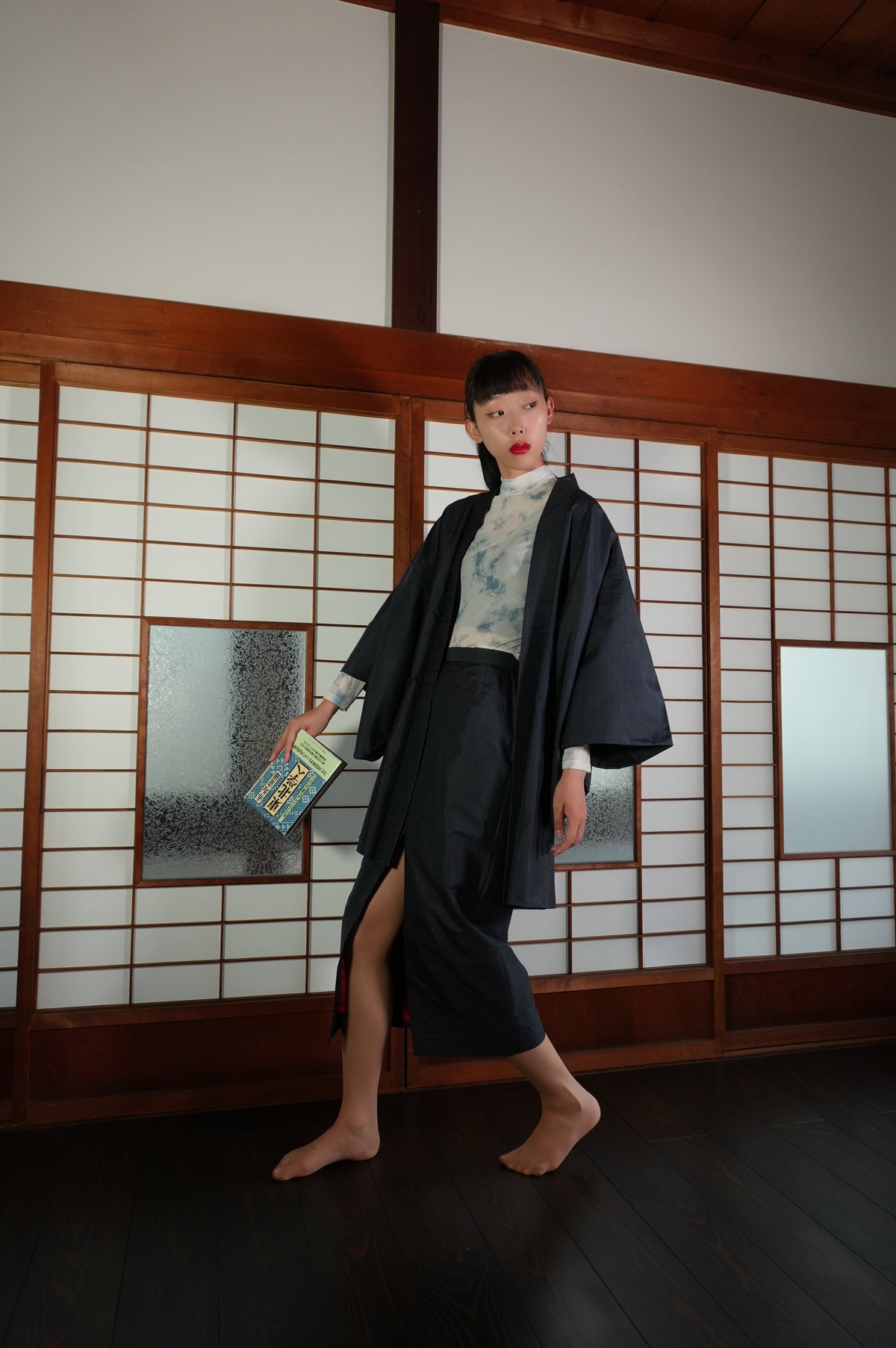 Made to Order — Style "AIC004" — Vintage Tsumugi Haori & Kimono Skirt Set
