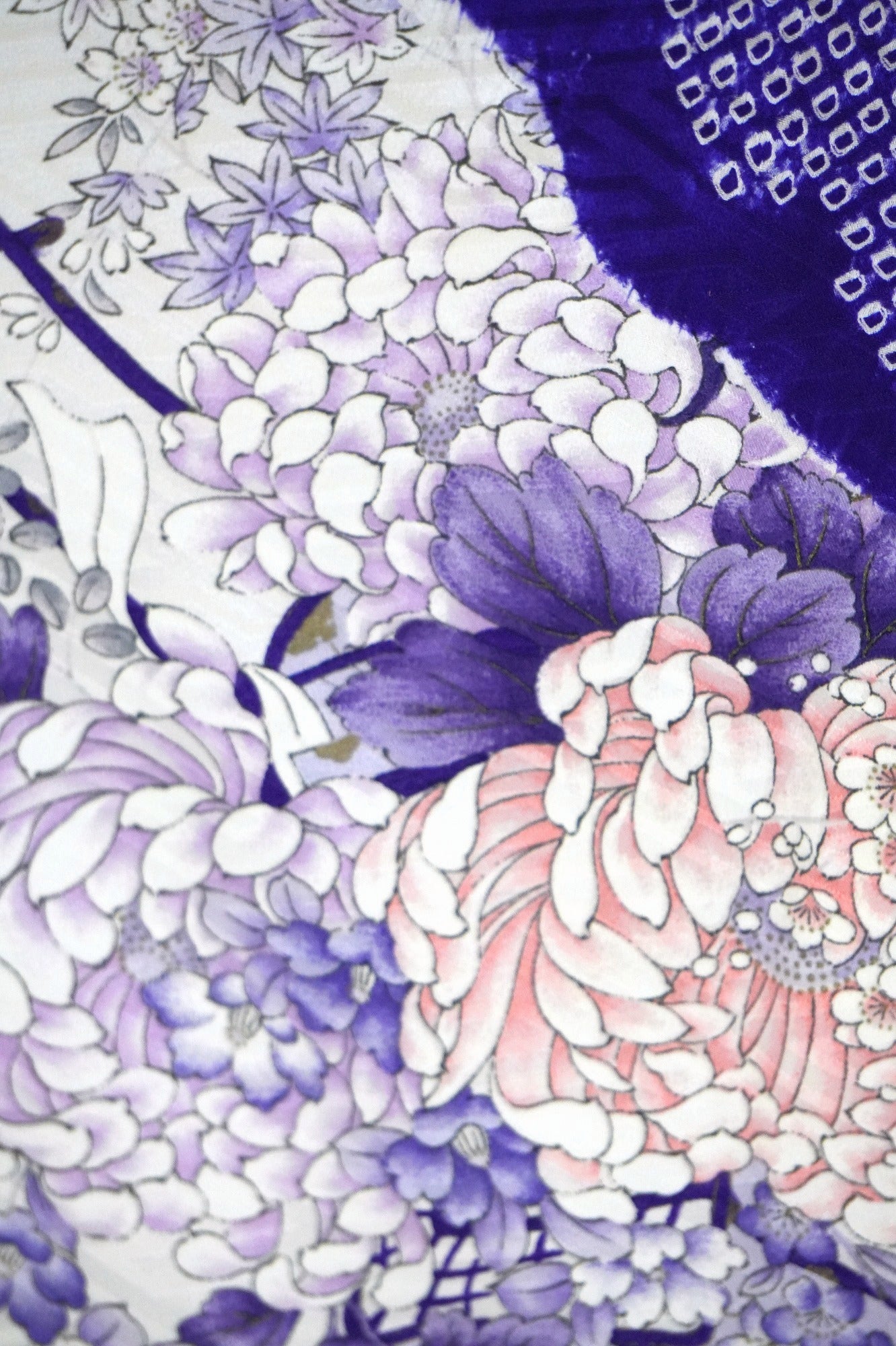 Redefining the Vintage Furisode Collection "white, purple, FRI005"