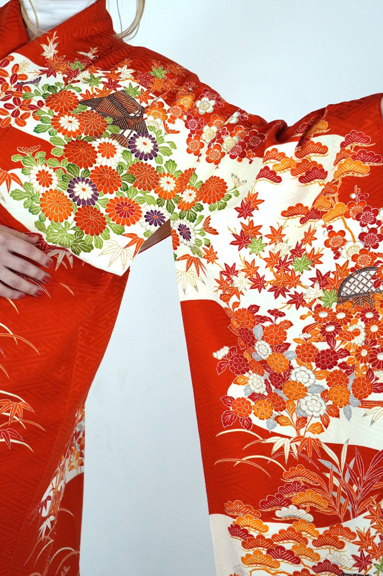 Redefining the Vintage Furisode Collection "shikino-hanabana, FRI018"