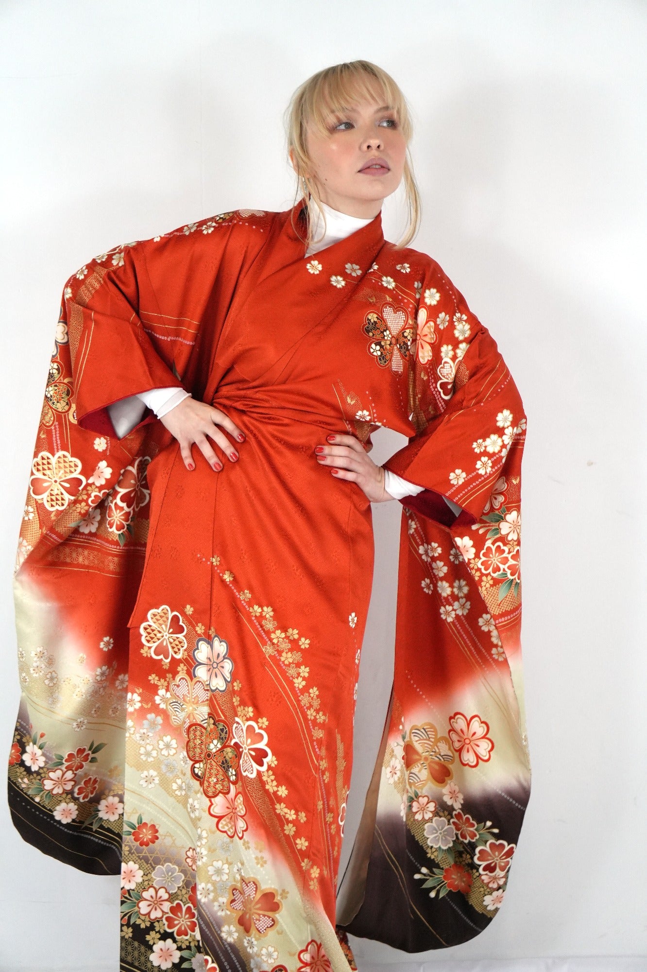 Redefining the Vintage Furisode Collection "aka, cha, FRI013"