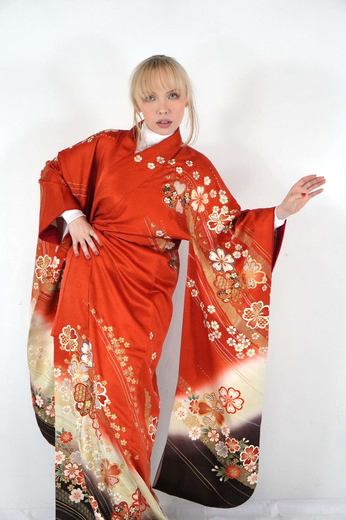 Redefining the Vintage Furisode Collection "aka, cha, FRI013"