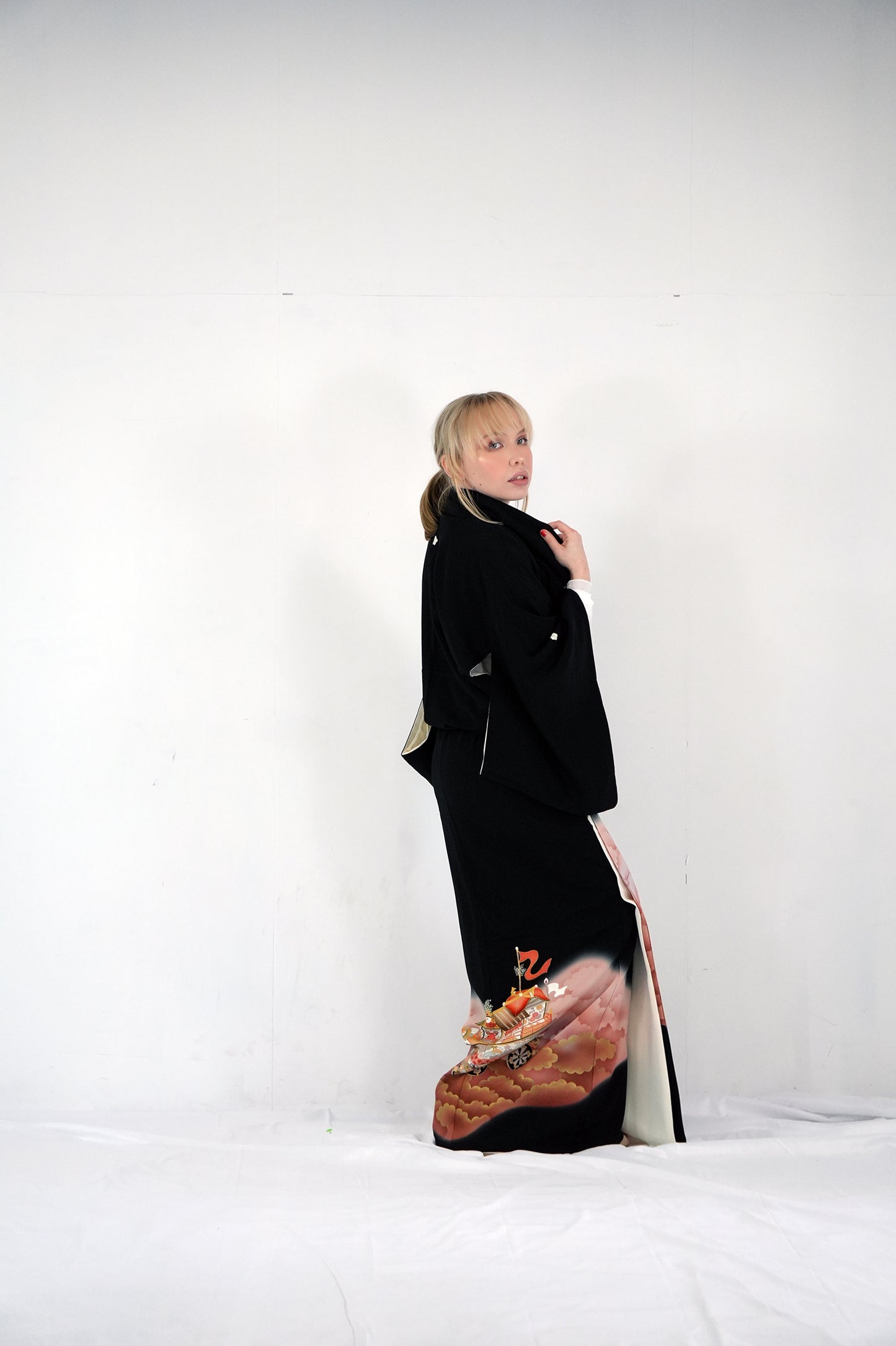 Redefining the Vintage Kurotomesode Collection "Kikyo, KTS004"