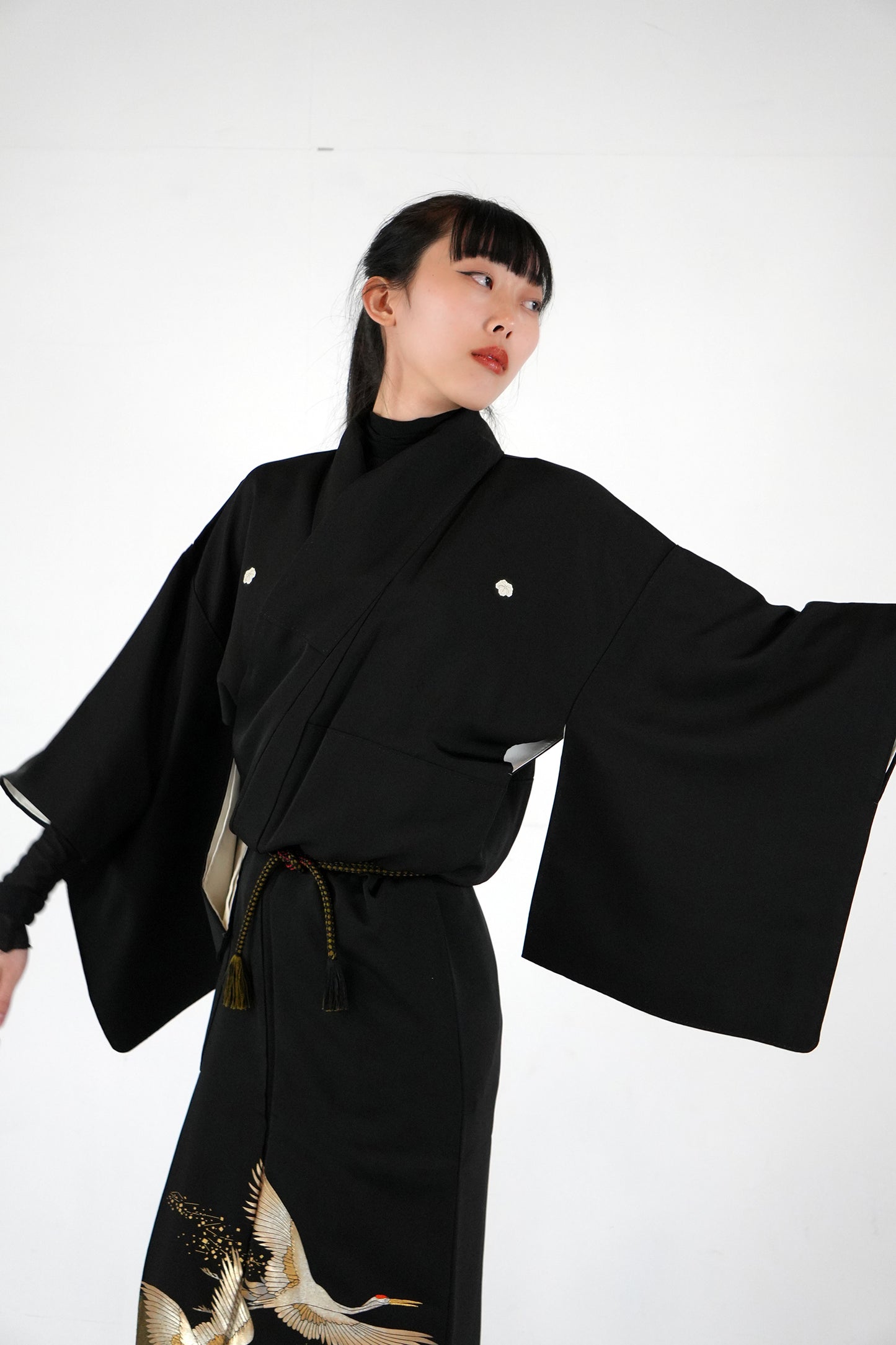 Redefining the Vintage Kurotomesode Collection "Tsuru, KTS003"