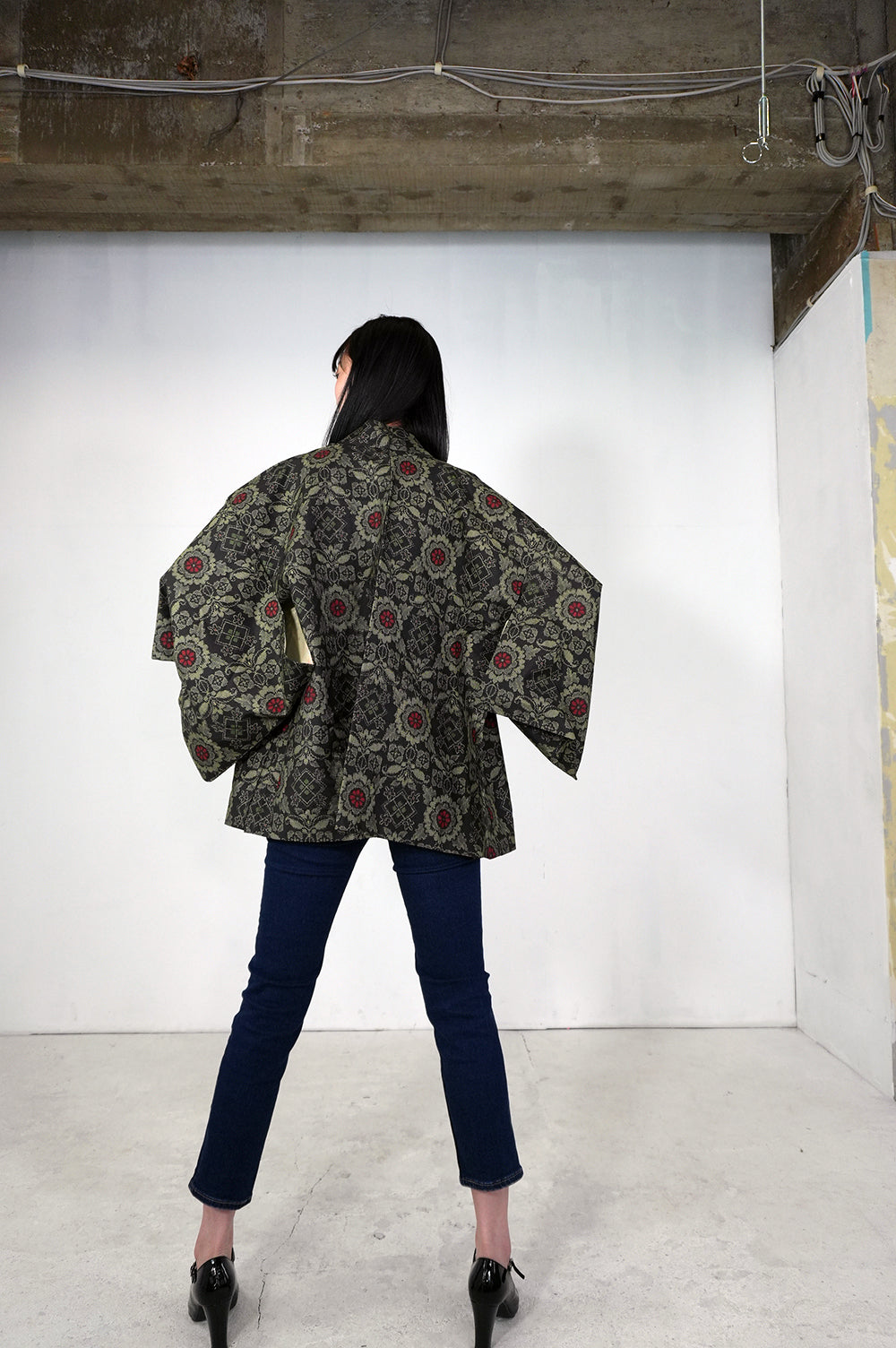 VINTAGE KAWAII HAORI "tsumugi, KAW103"