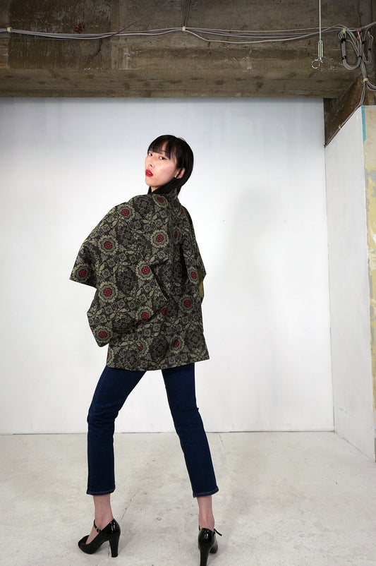 VINTAGE KAWAII HAORI "tsumugi, KAW103"