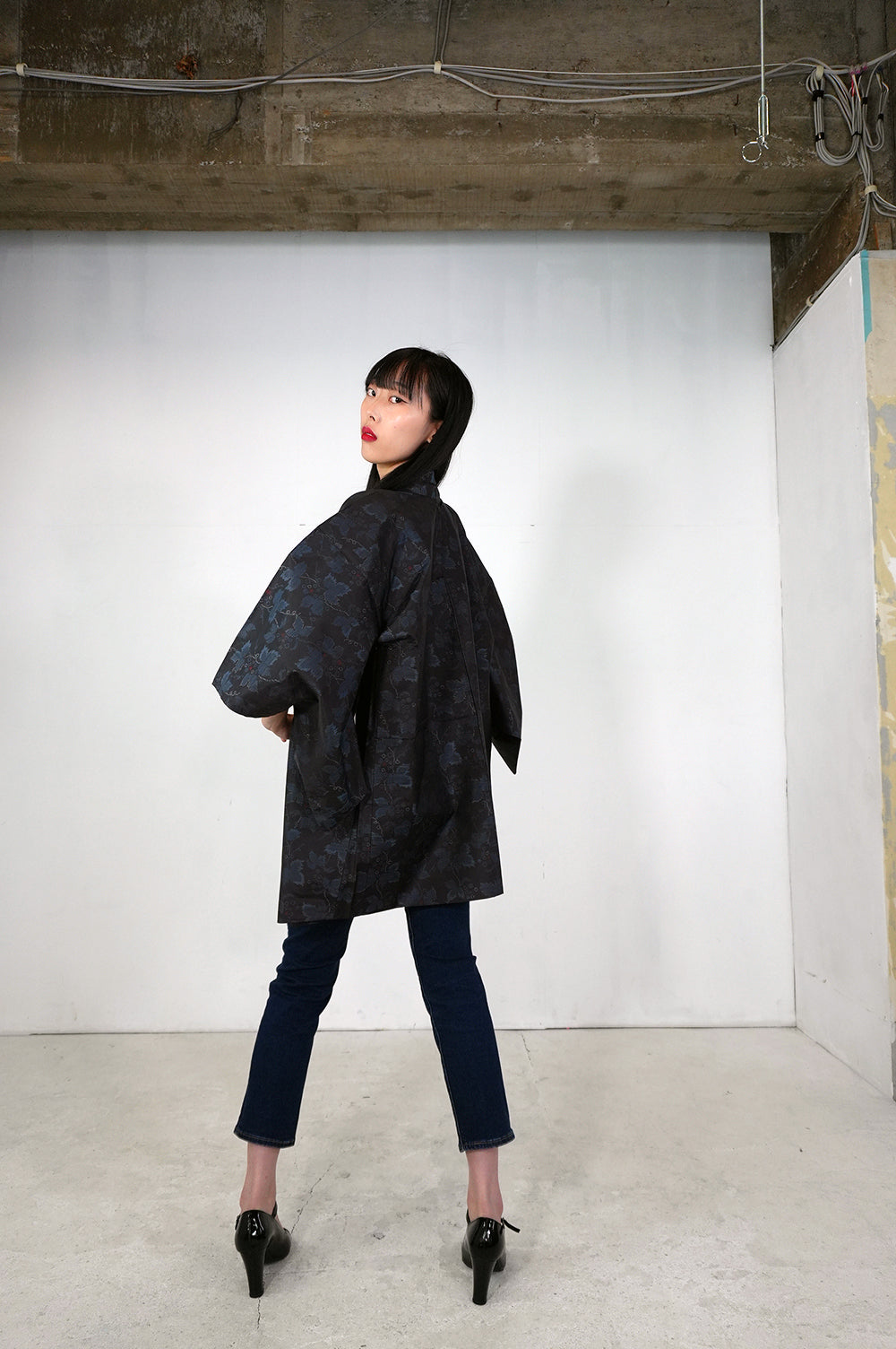 VINTAGE KAWAII HAORI "tsumugi, KAW102"