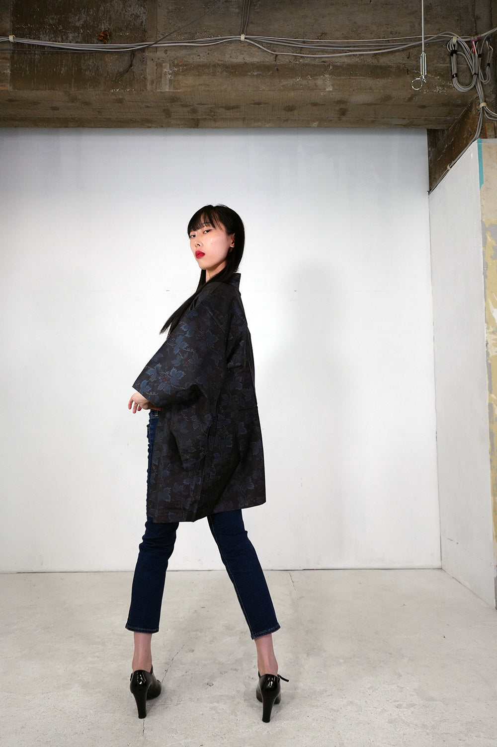 VINTAGE KAWAII HAORI "tsumugi, KAW102"