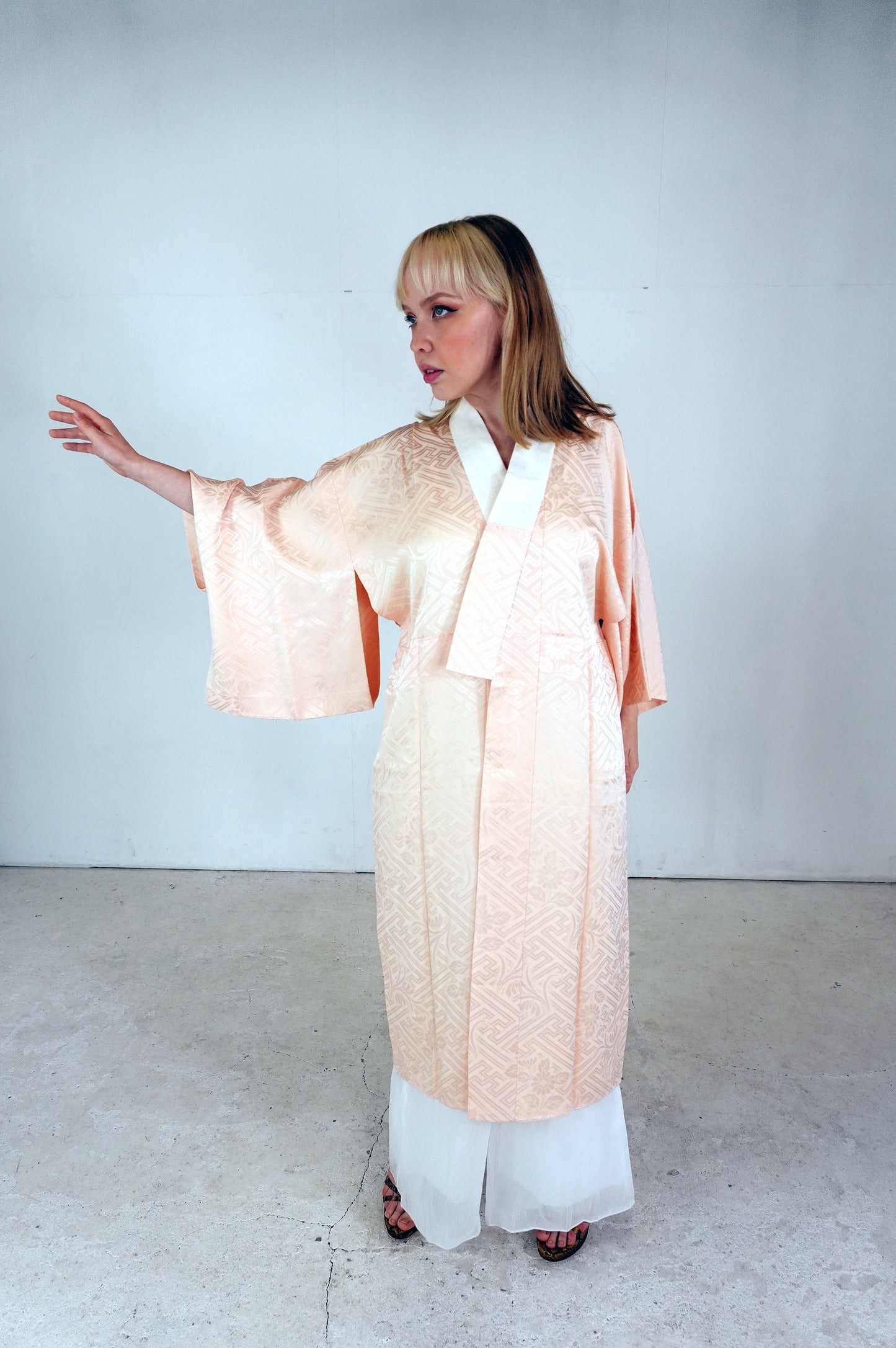 VINTAGE NAGAJYUBAN "daidai-iro, JUG015" *damage