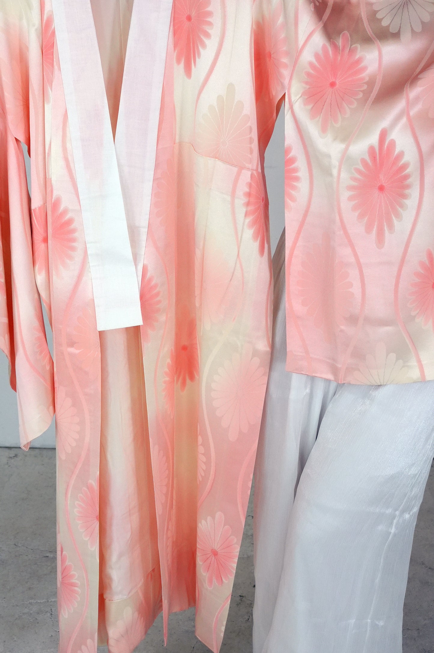 VINTAGE NAGAJYUBAN "pink, tatewaku, JUG018" *damage