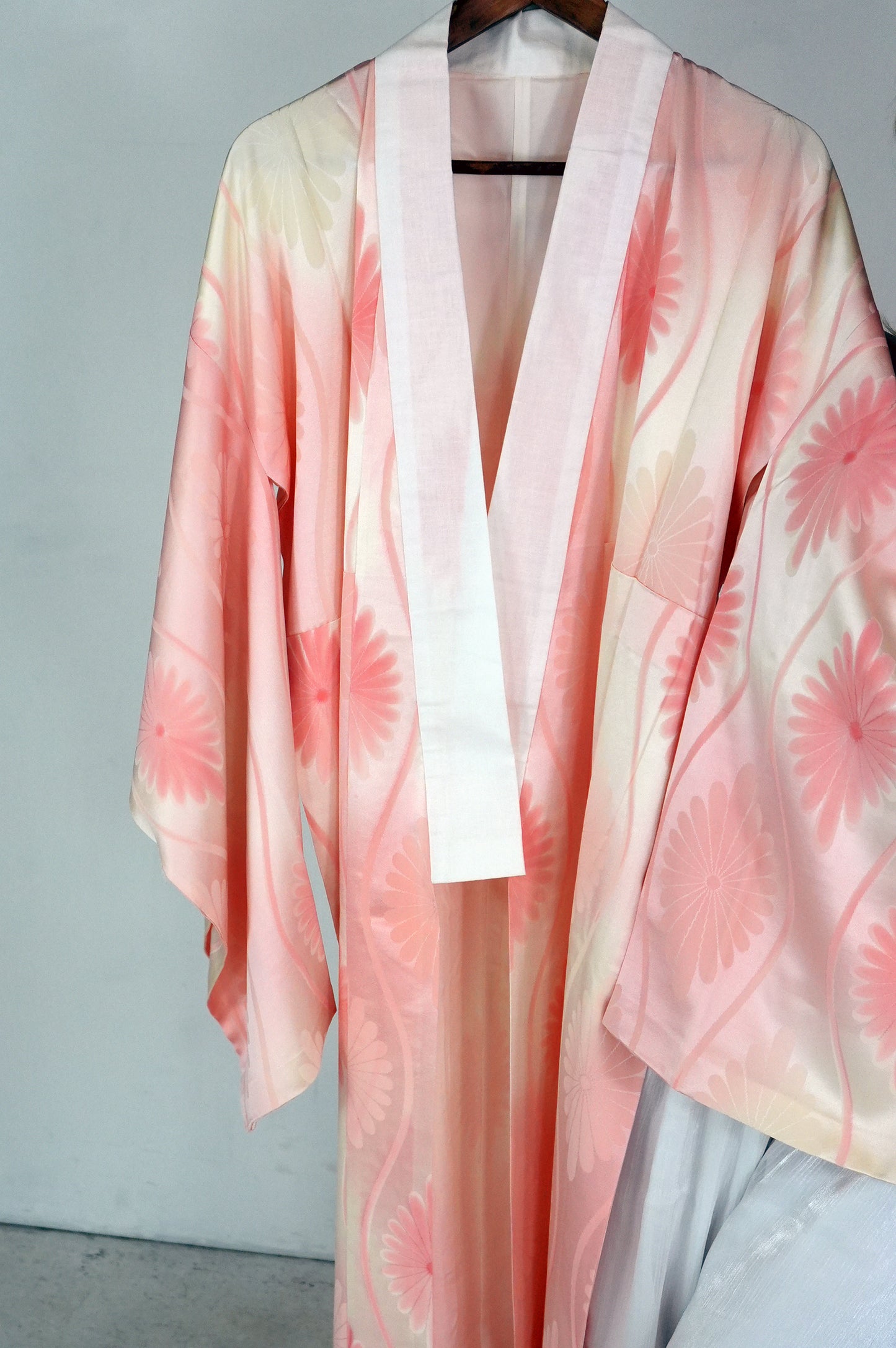 VINTAGE NAGAJYUBAN "pink, tatewaku, JUG018" *damage