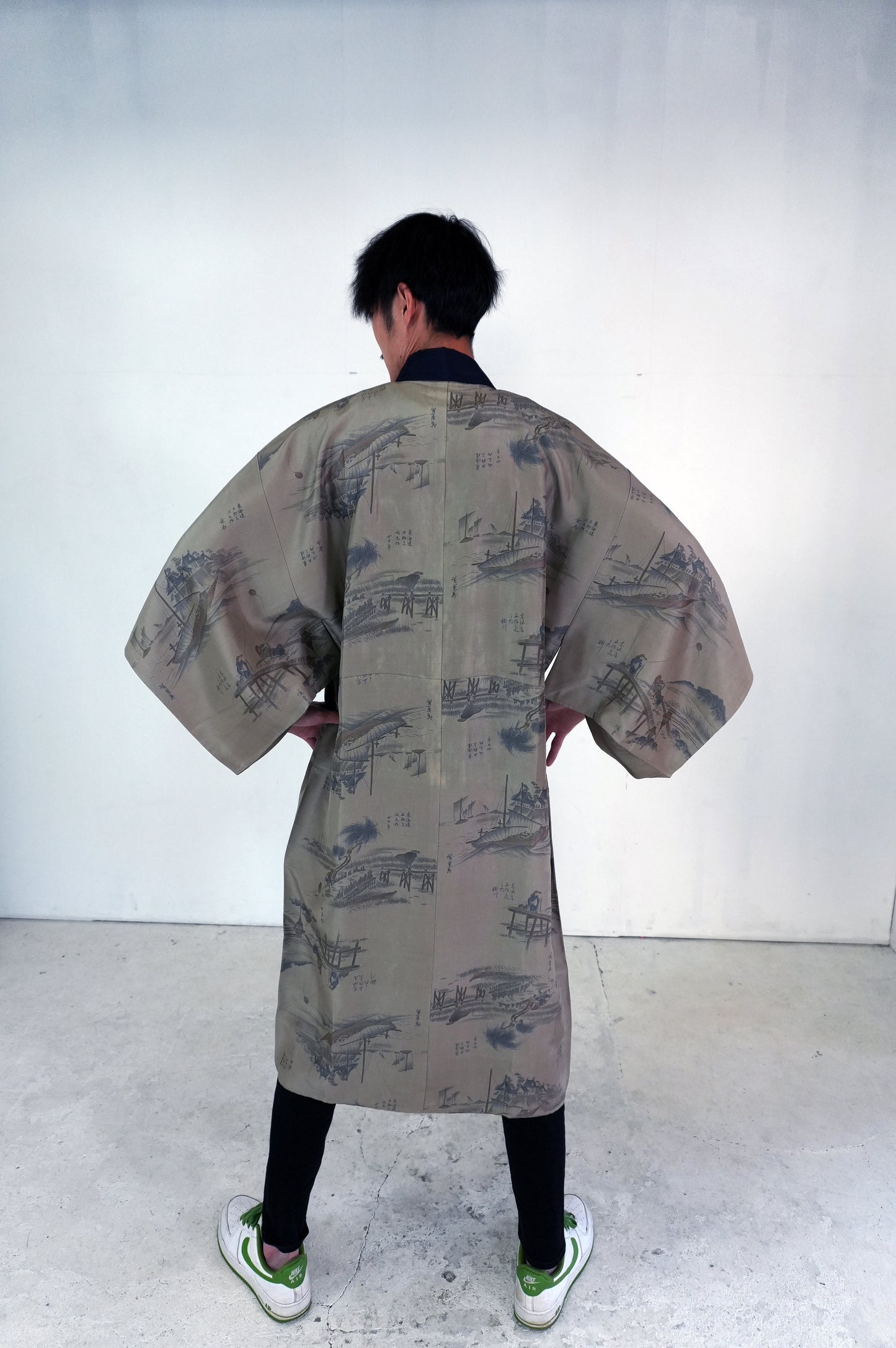 VINTAGE NAGAJYUBAN "brown toukaido, JUB006"*high-damage