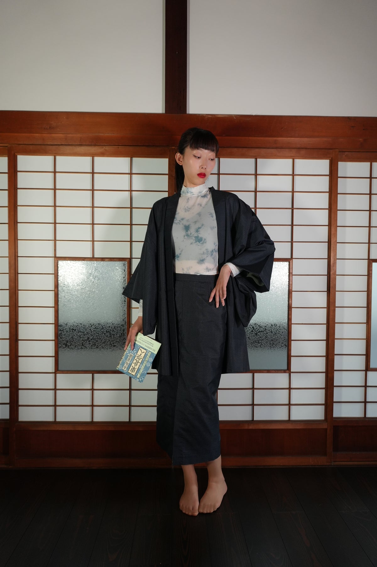 Made to Order — Style "AIC004" — Vintage Tsumugi Haori & Kimono Skirt Set