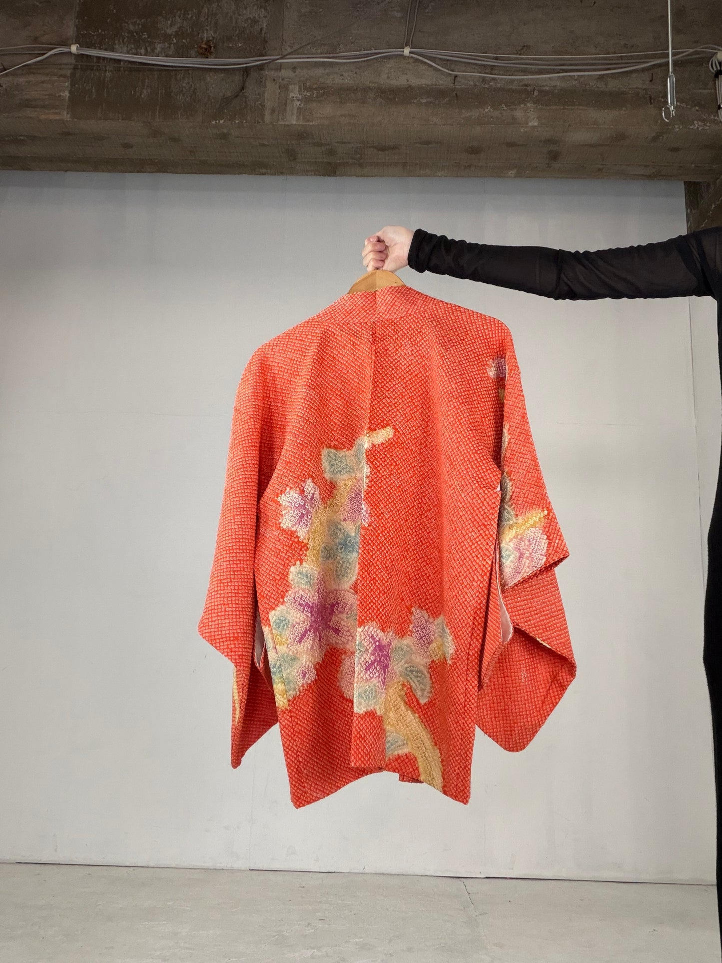 VINTAGE SHIBORI HAORI "SIB122" *high-damage